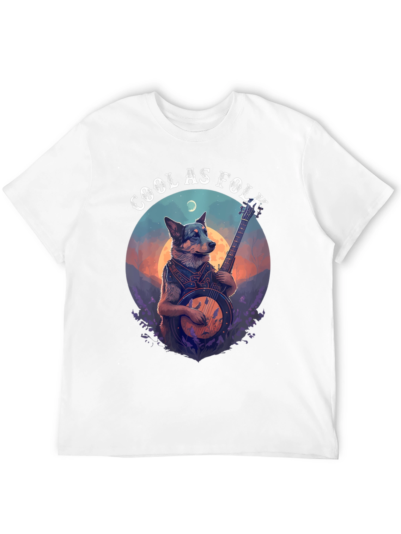 Cool As Folk Dog Graphic T-Shirt