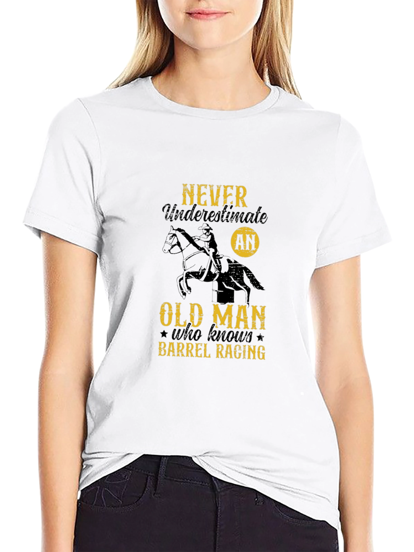 Barrel Racing Old Man Graphic Tee