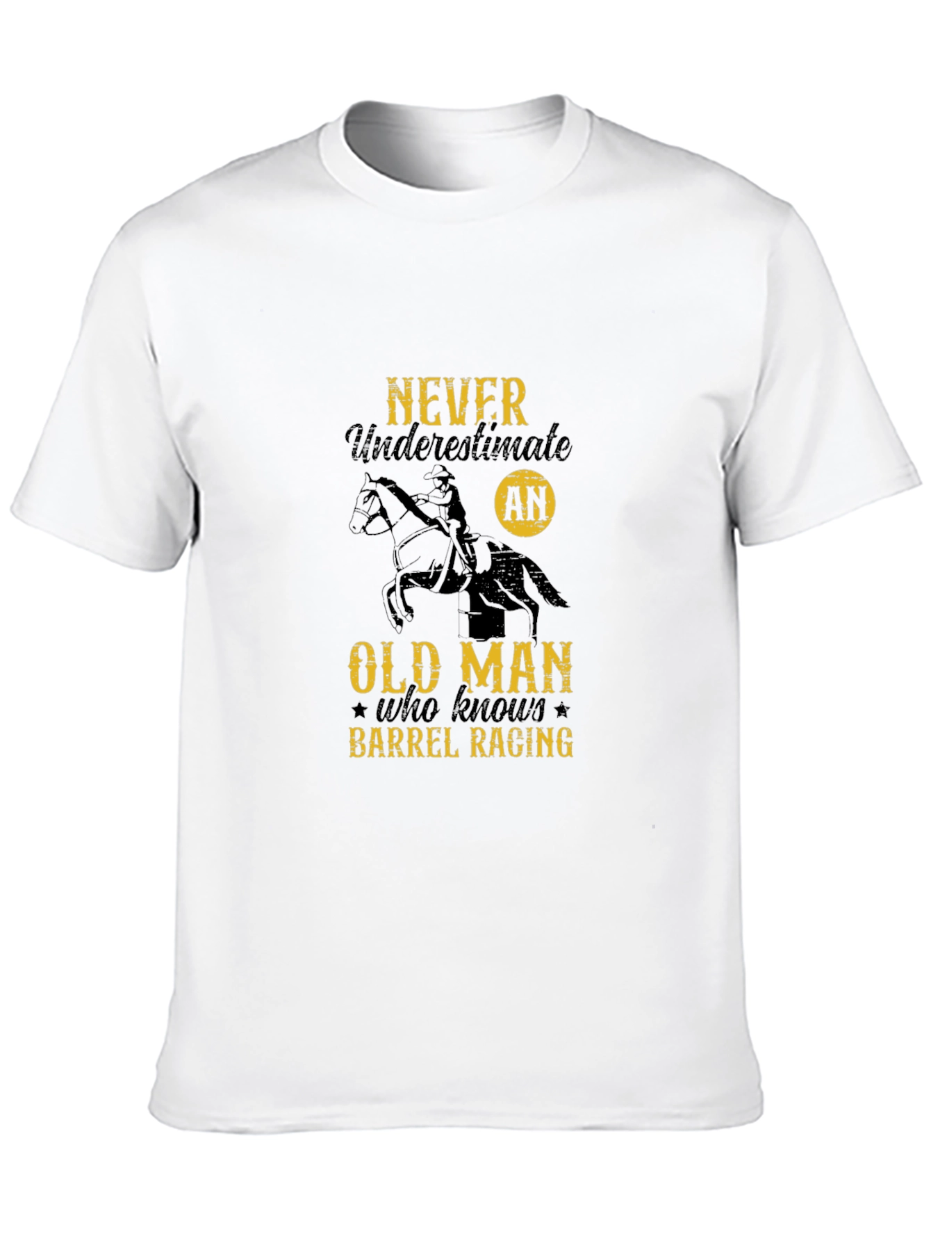 Barrel Racing Old Man Graphic Tee