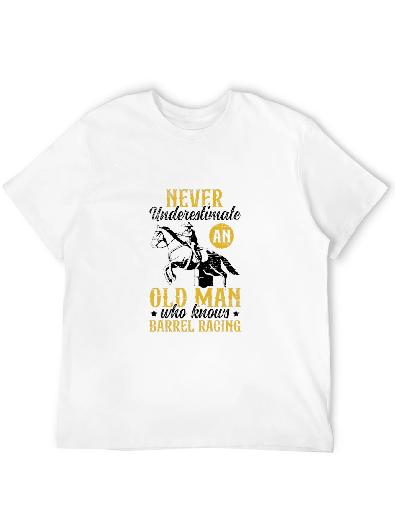 Barrel Racing Old Man Graphic Tee