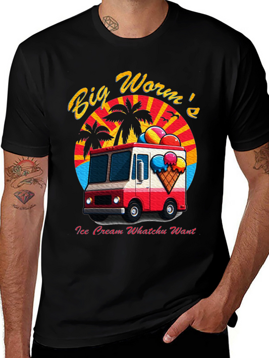 Big Worms Ice Cream Truck Graphic Tee