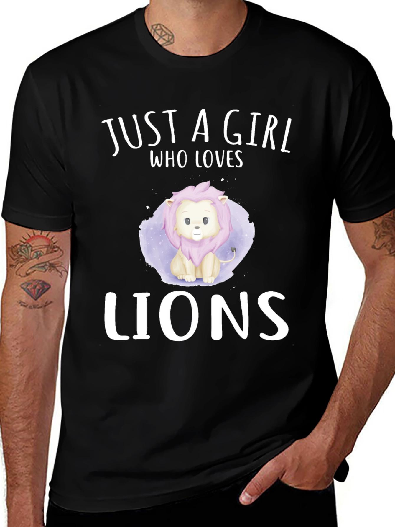 Just a Girl Who Loves Lions T-Shirt