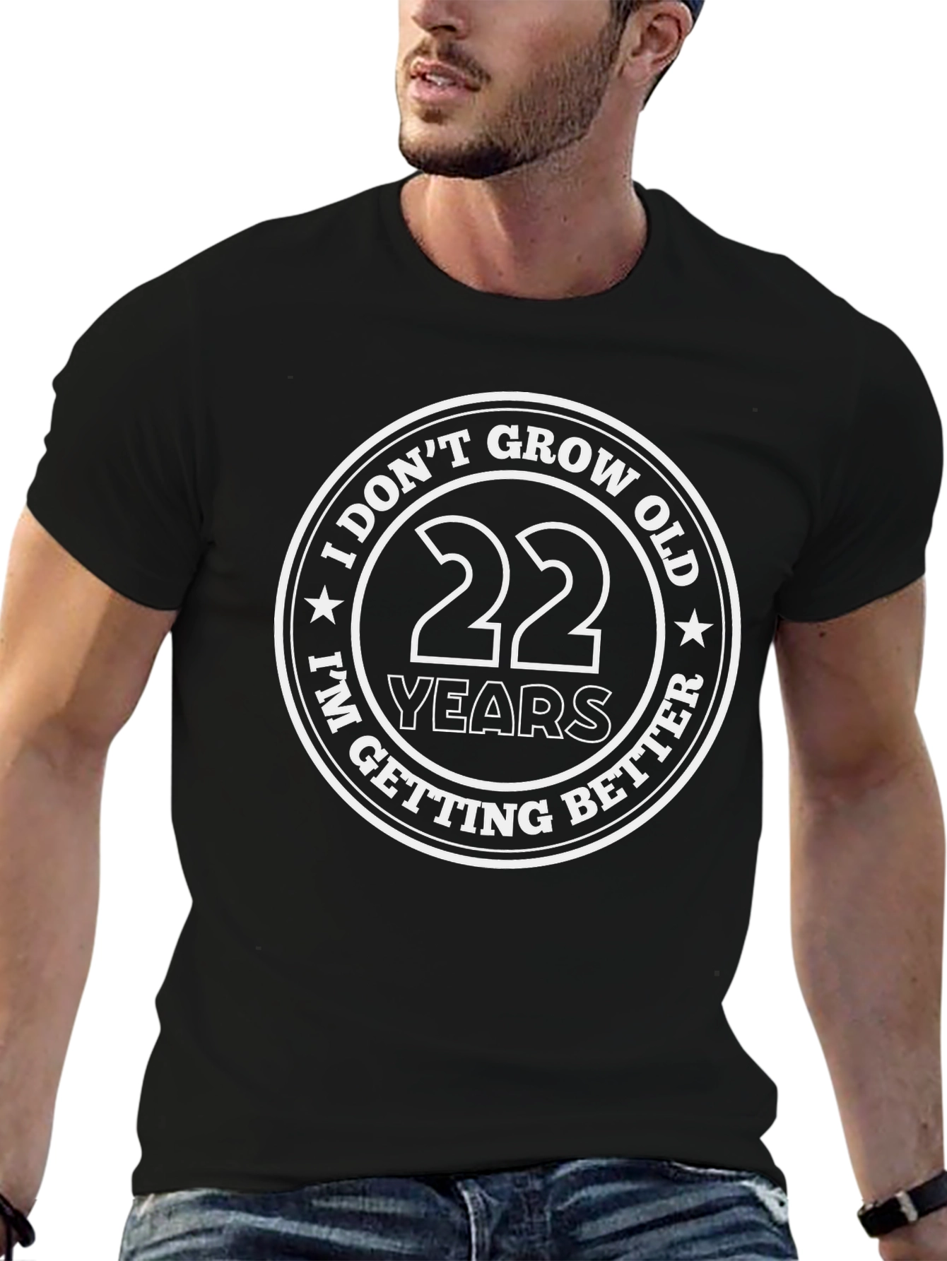 I Dont Grow Old 22 Years T-Shirt - Black