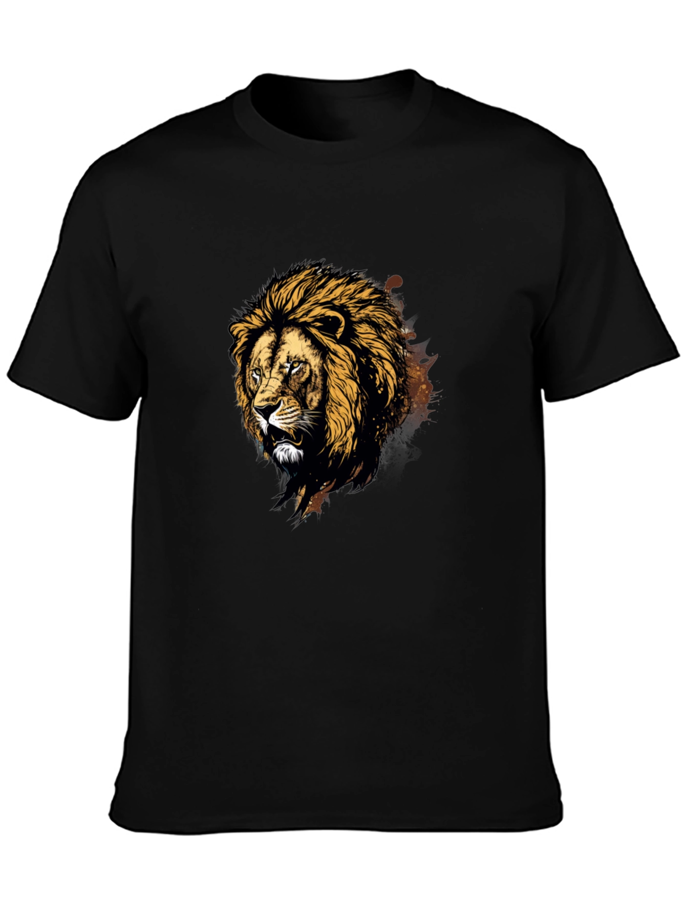 Black Lion Graphic Tee - Fierce Style