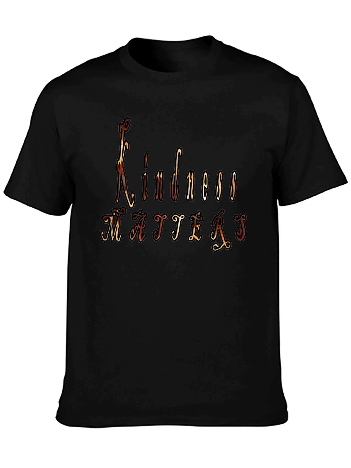 Kindness Matters Graphic Black T-Shirt