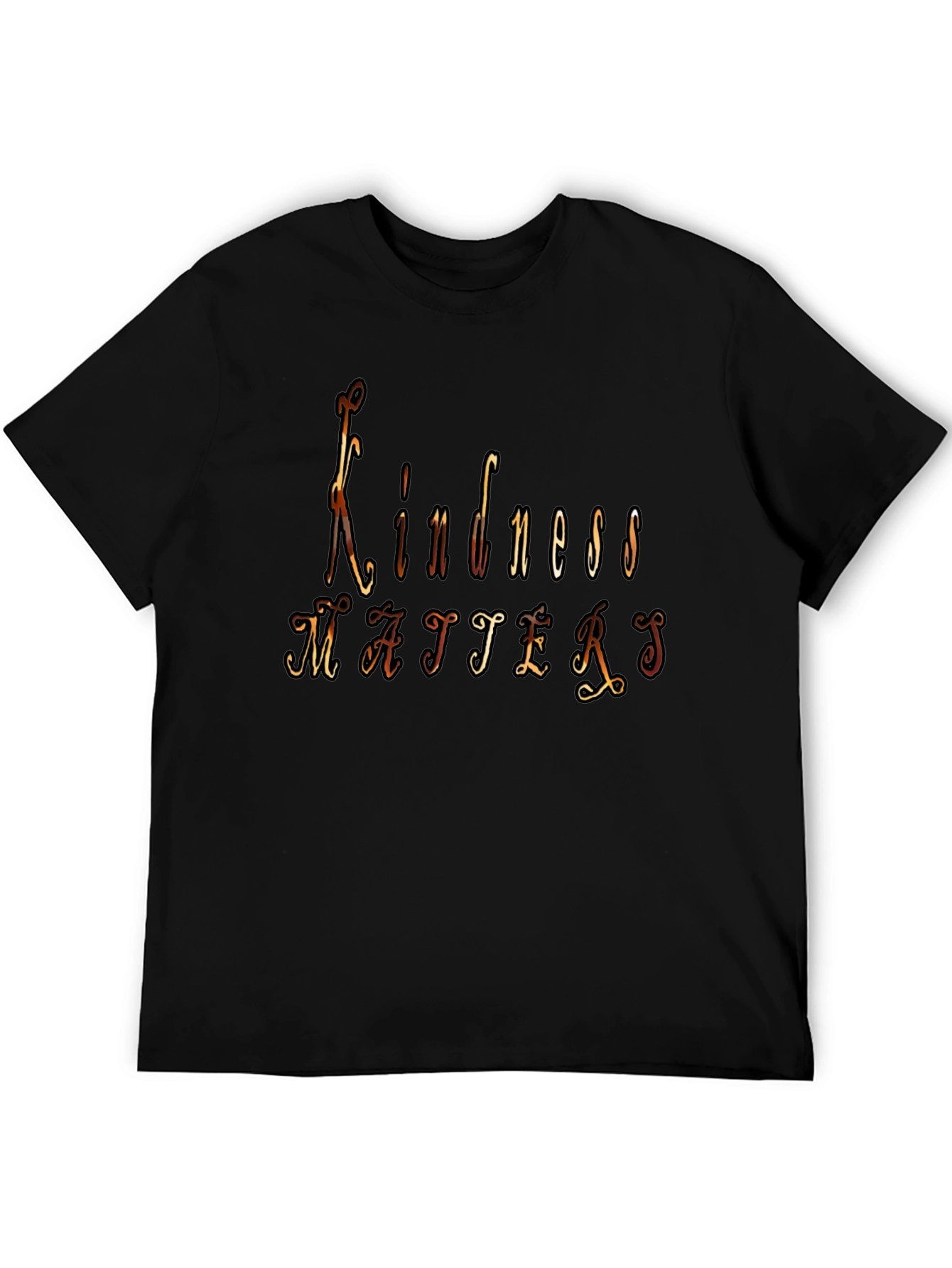 Kindness Matters Graphic Black T-Shirt