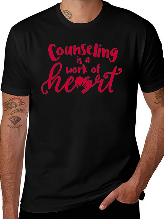 Counseling is a Work of Heart Graphic Tee