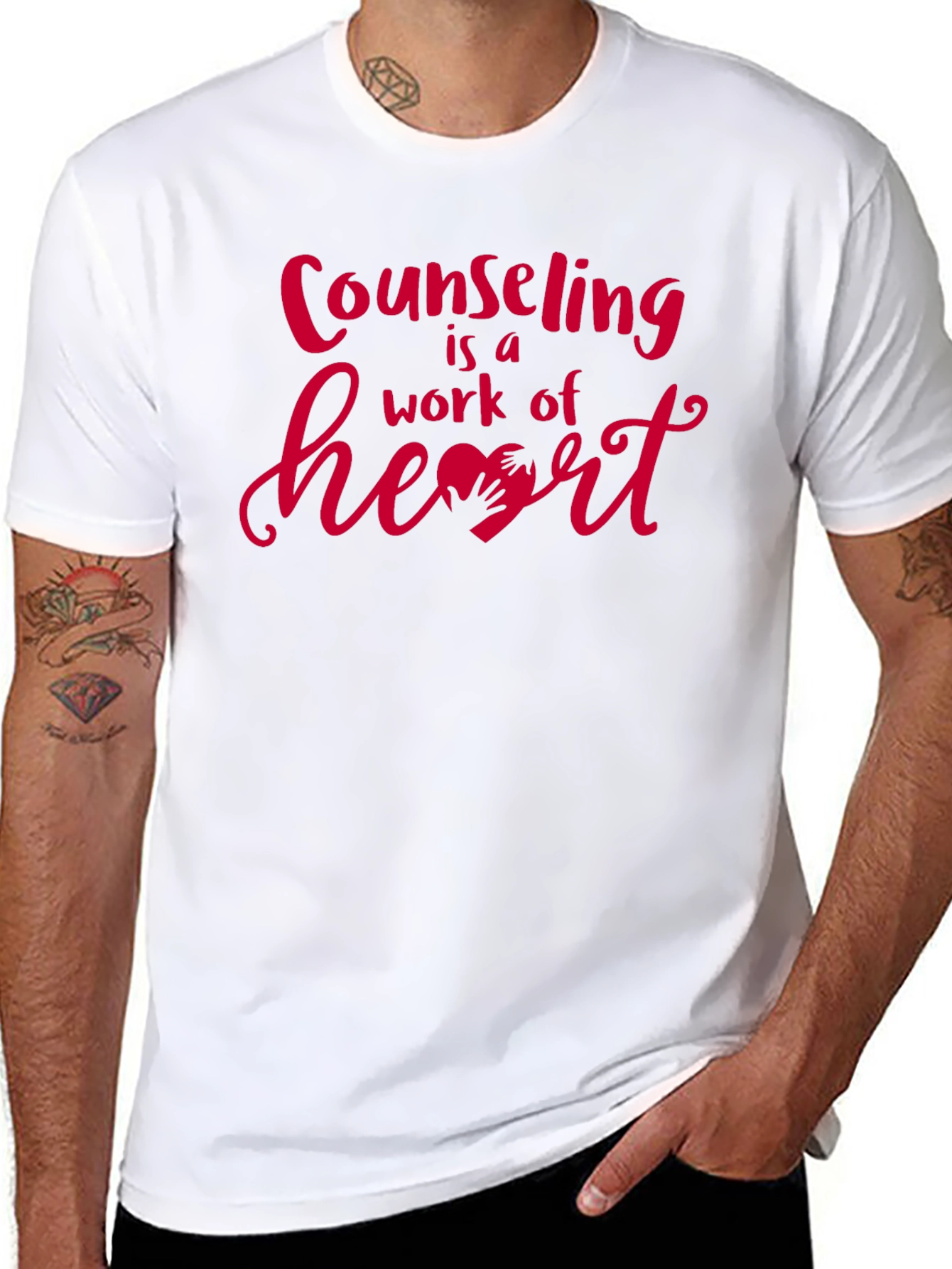 Counseling is a Work of Heart Graphic Tee
