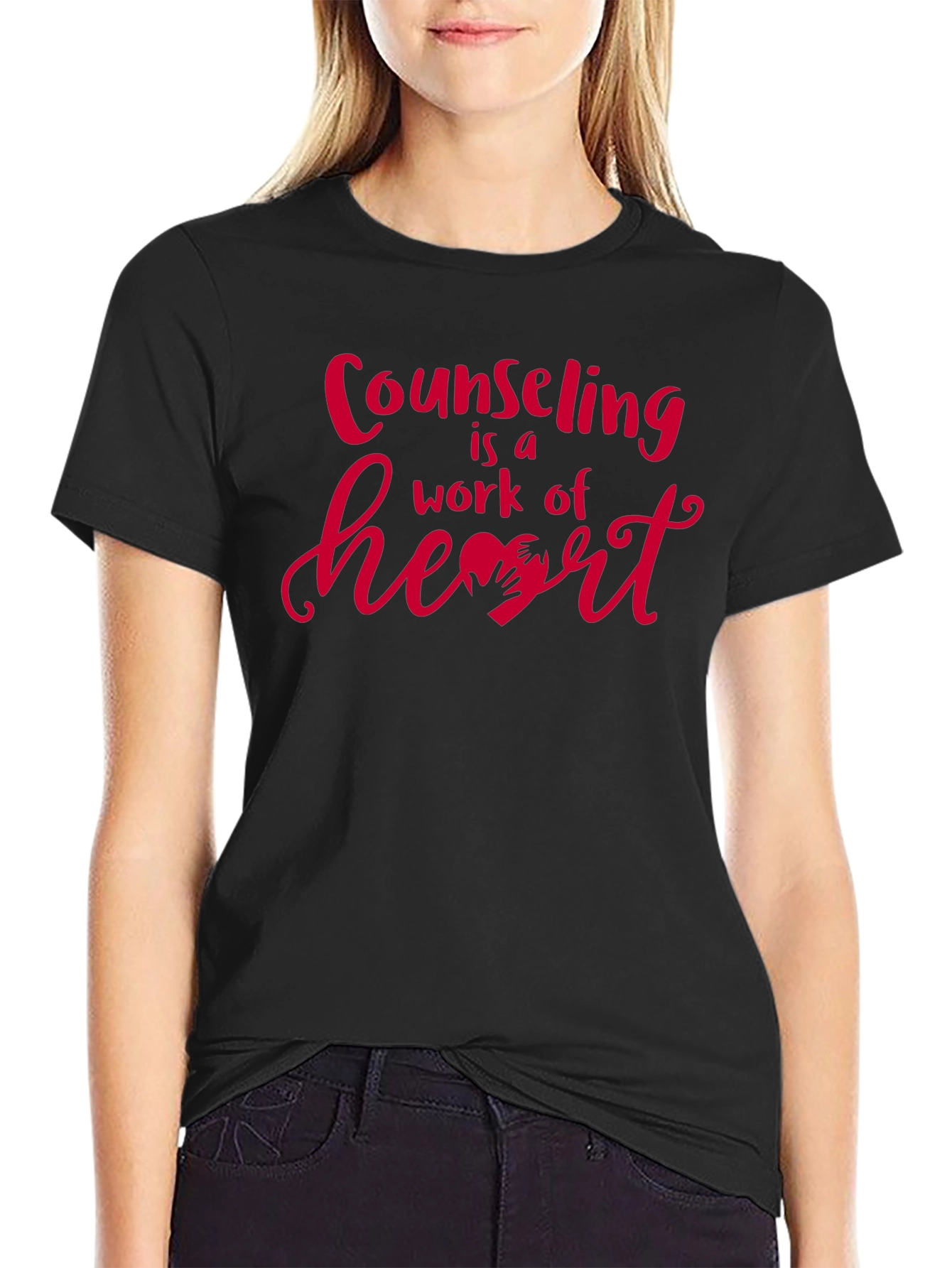 Counseling is a Work of Heart Graphic Tee