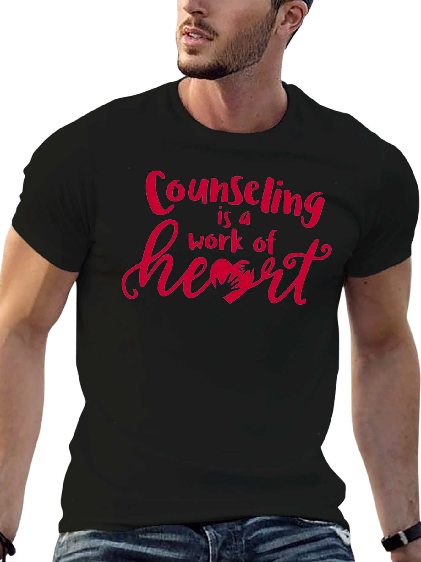 Counseling is a Work of Heart Graphic Tee