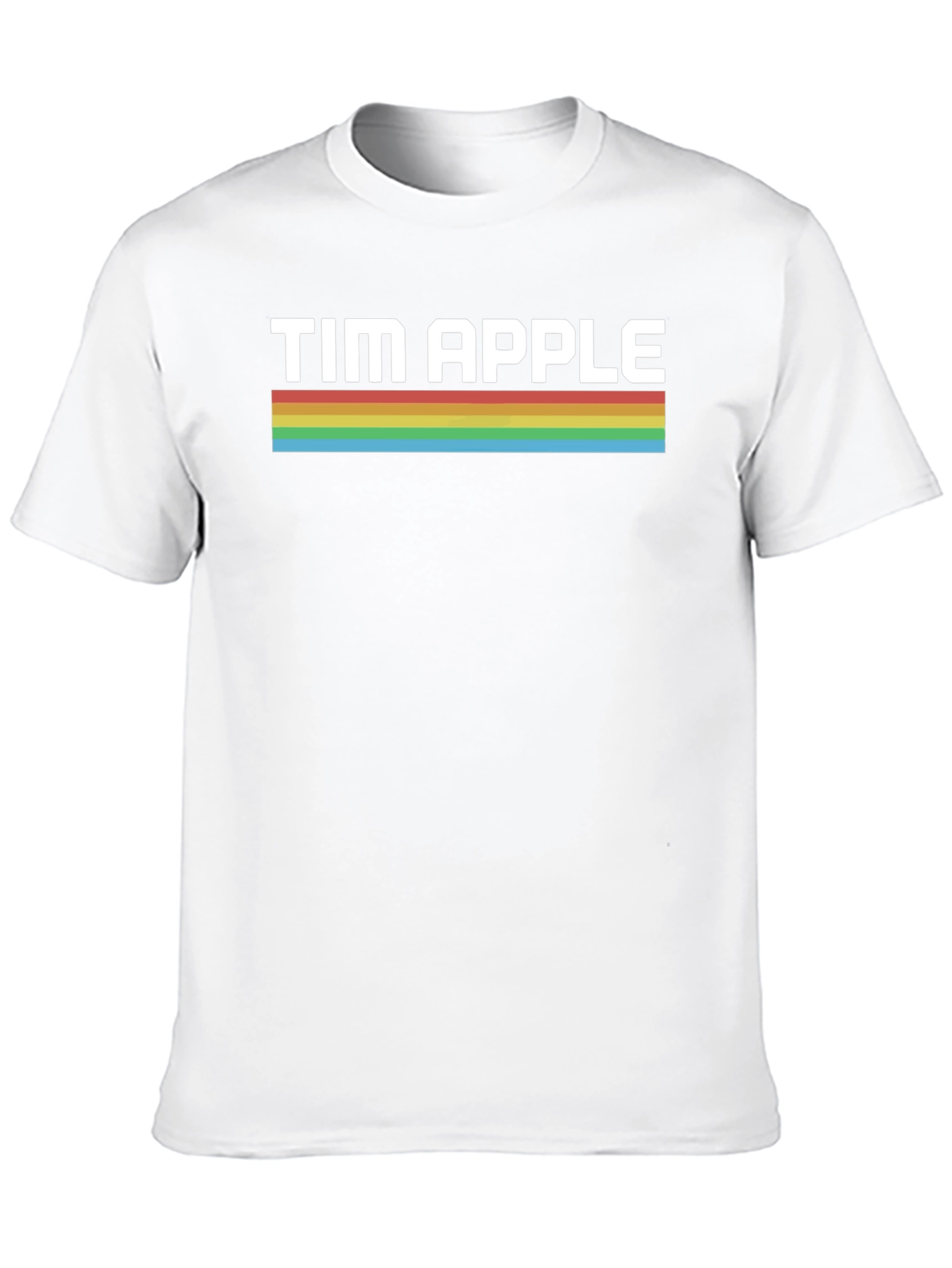 Tim Apple Retro Stripe T-Shirt - Premium Cotton