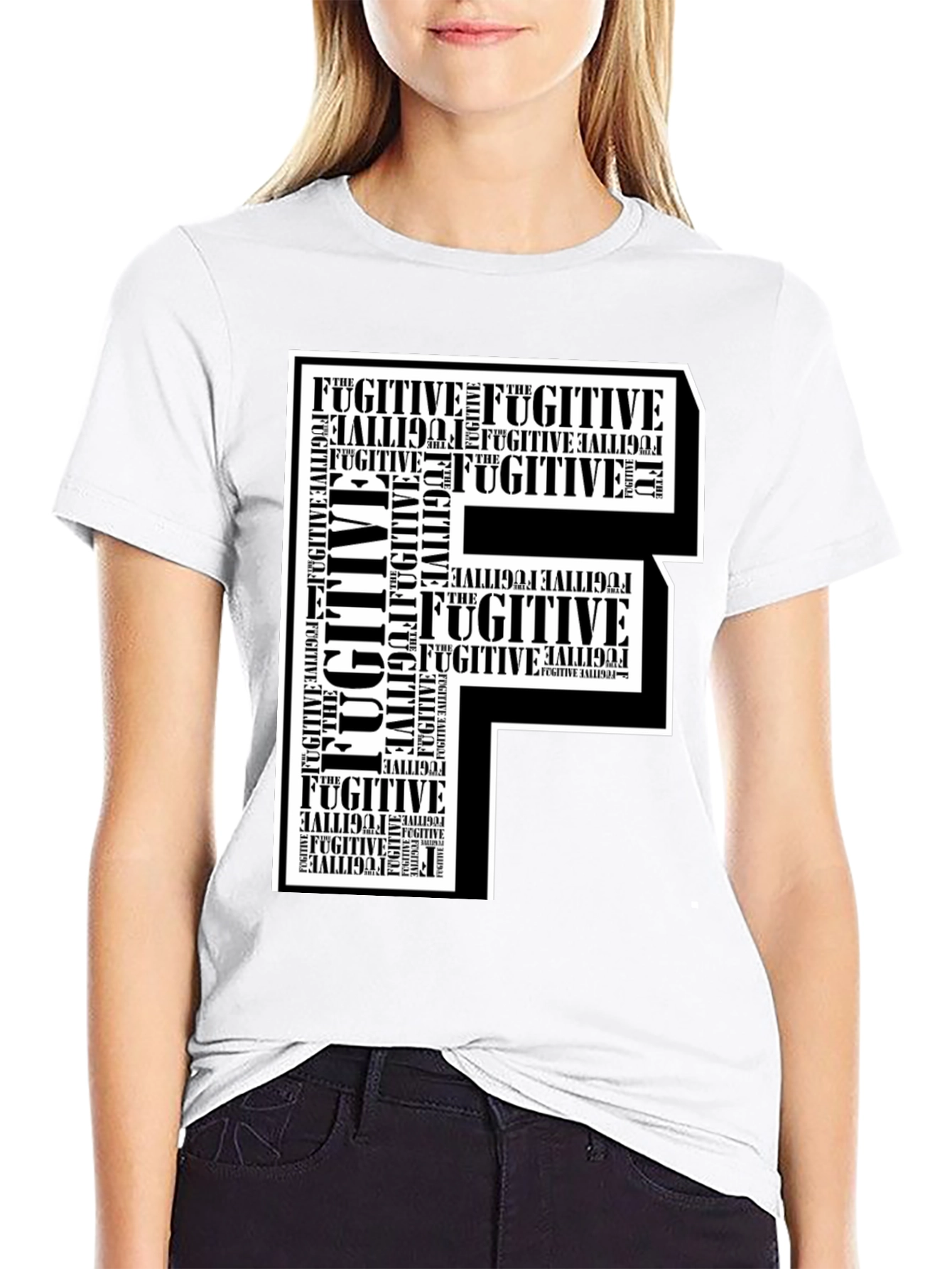 Fugitive F Graphic Print T-Shirt