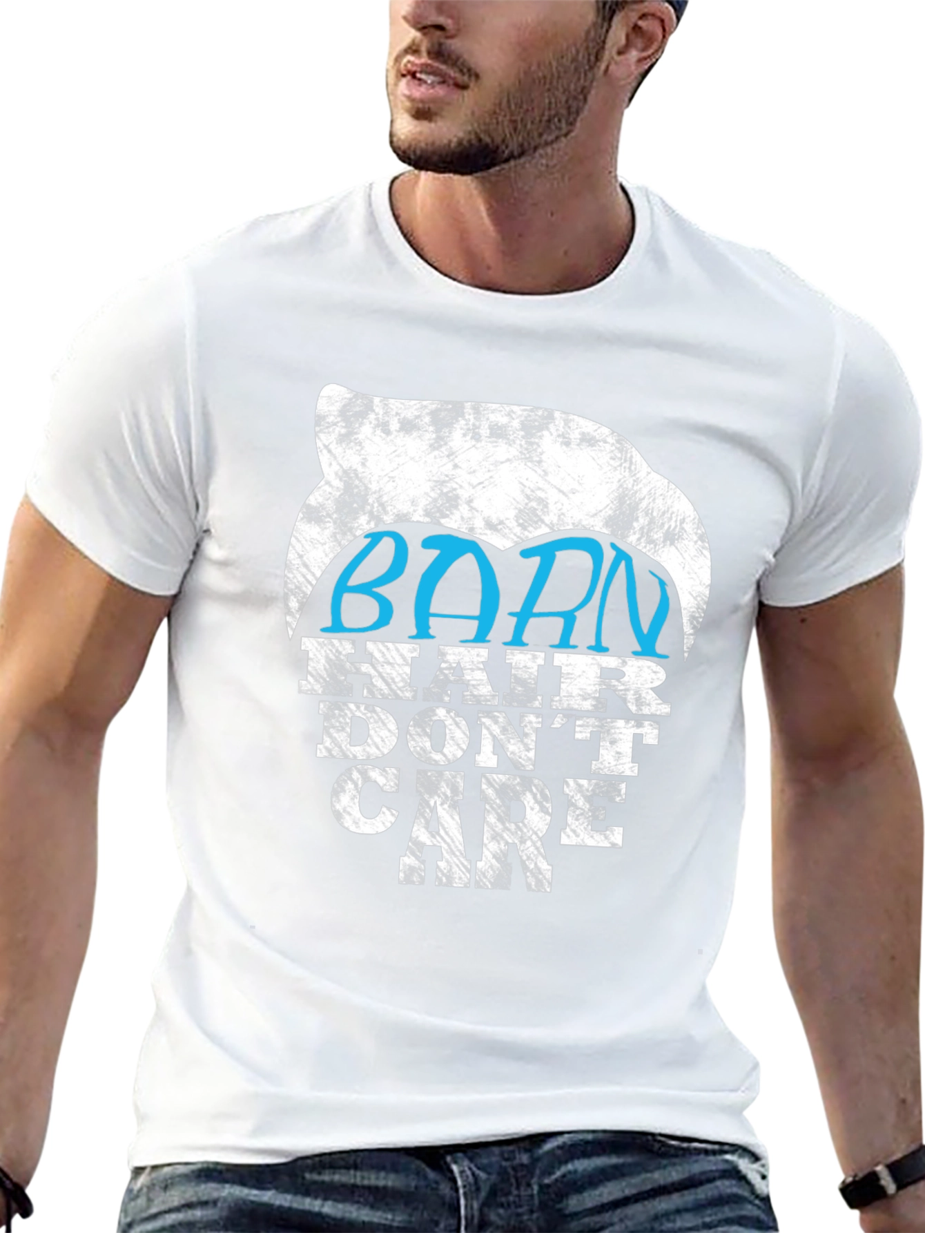 Barn Hair Dont Care Graphic Tee - Black