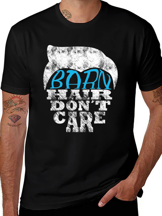 Barn Hair Dont Care Graphic Tee - Black