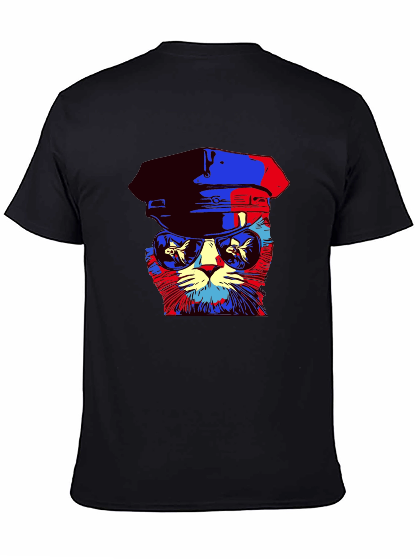 Cool Cat Tee: Pop Art Kitty in Shades