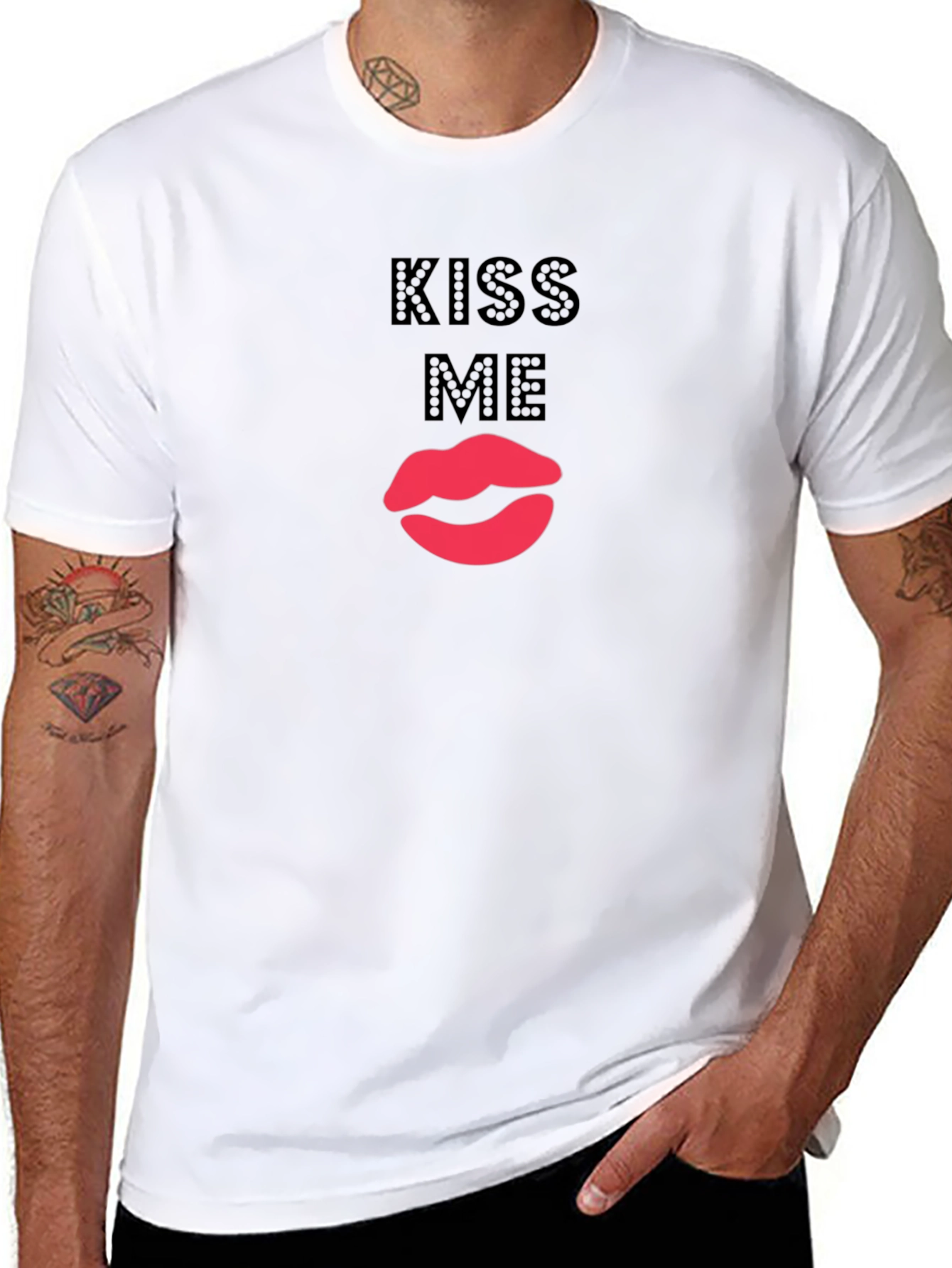 Kiss Me Lips Graphic T-Shirt