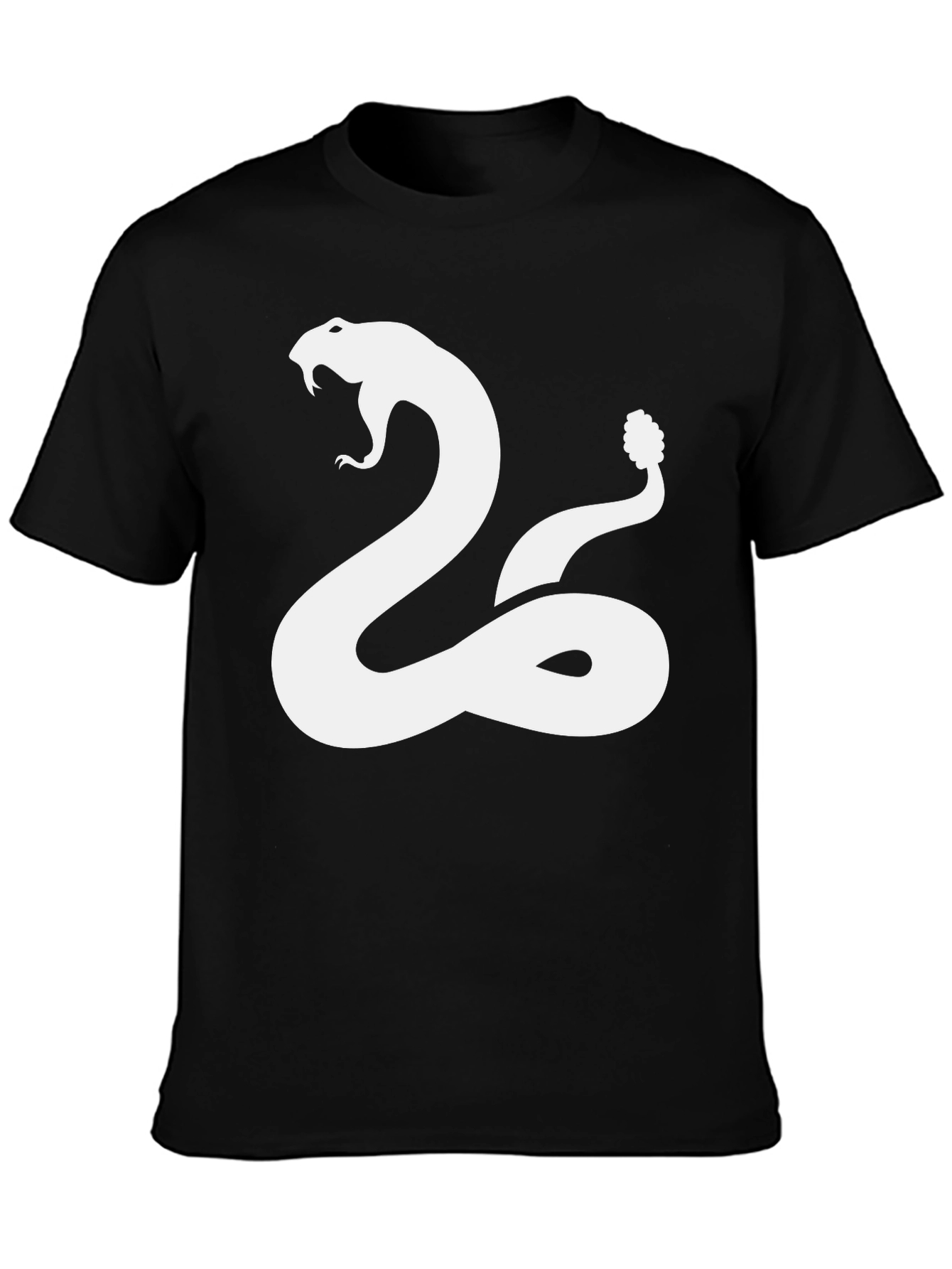 Snake Graphic T-Shirt - Black