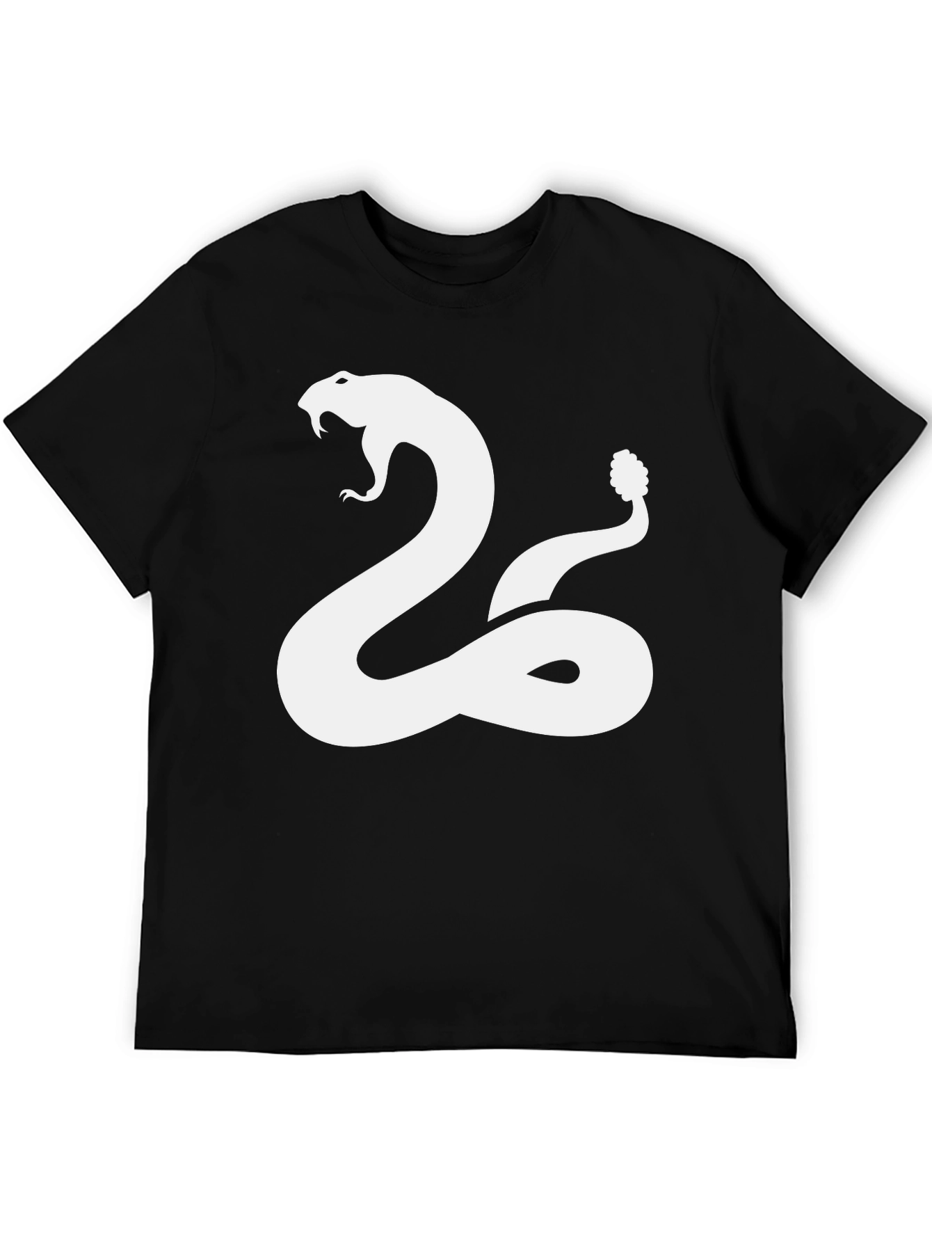 Snake Graphic T-Shirt - Black
