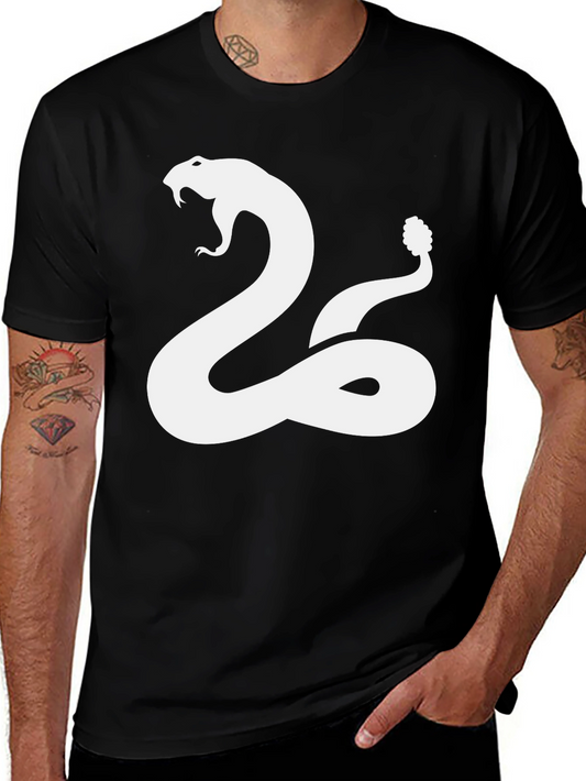 Snake Graphic T-Shirt - Black