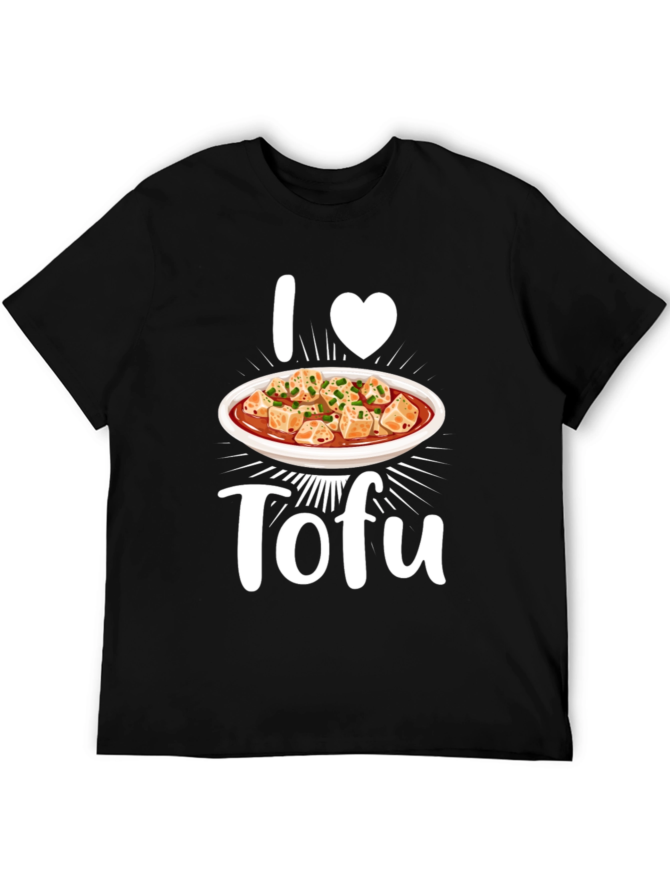 I Heart Tofu Graphic Tee - Vegan Foodie T-Shirt