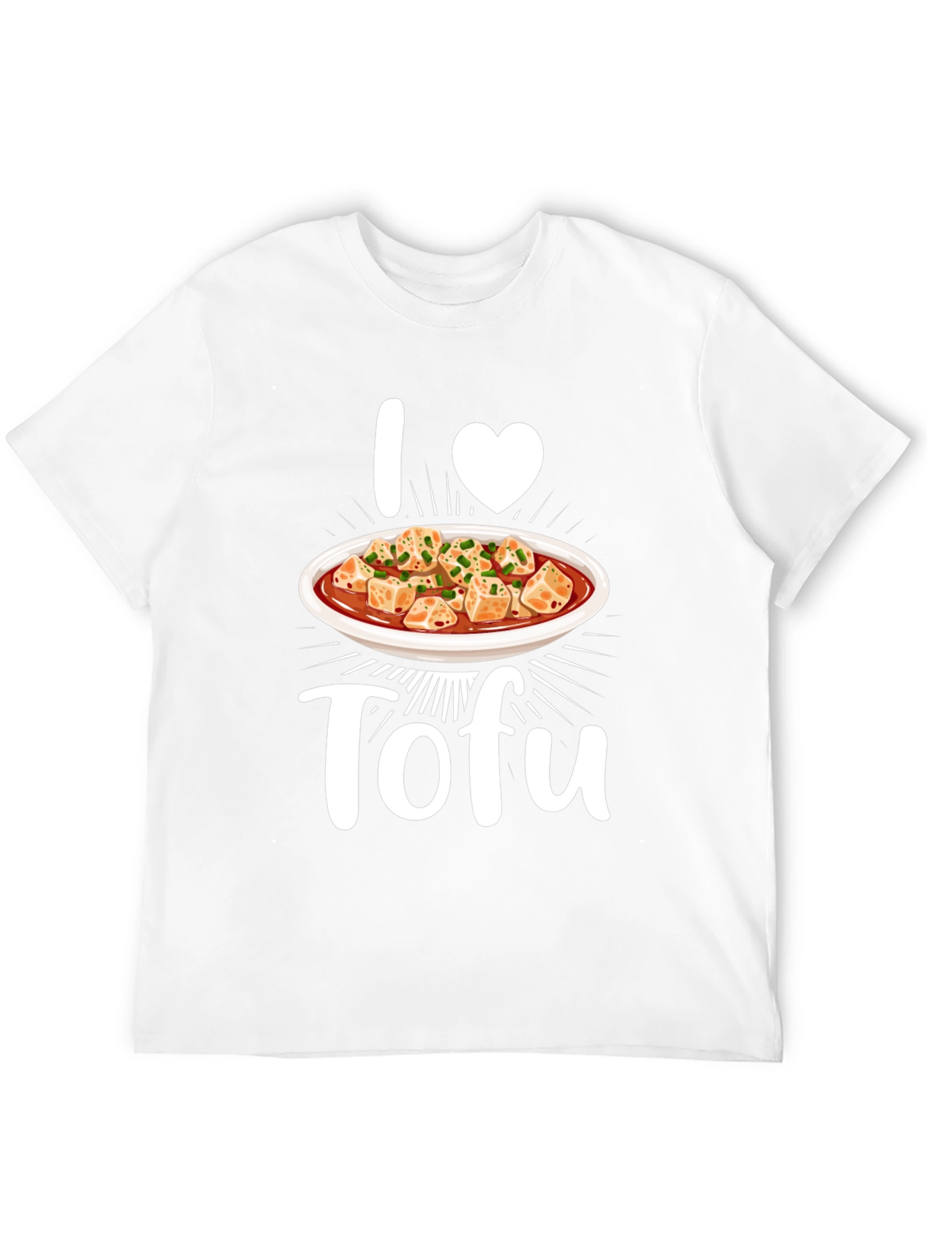 I Heart Tofu Graphic Tee - Vegan Foodie T-Shirt