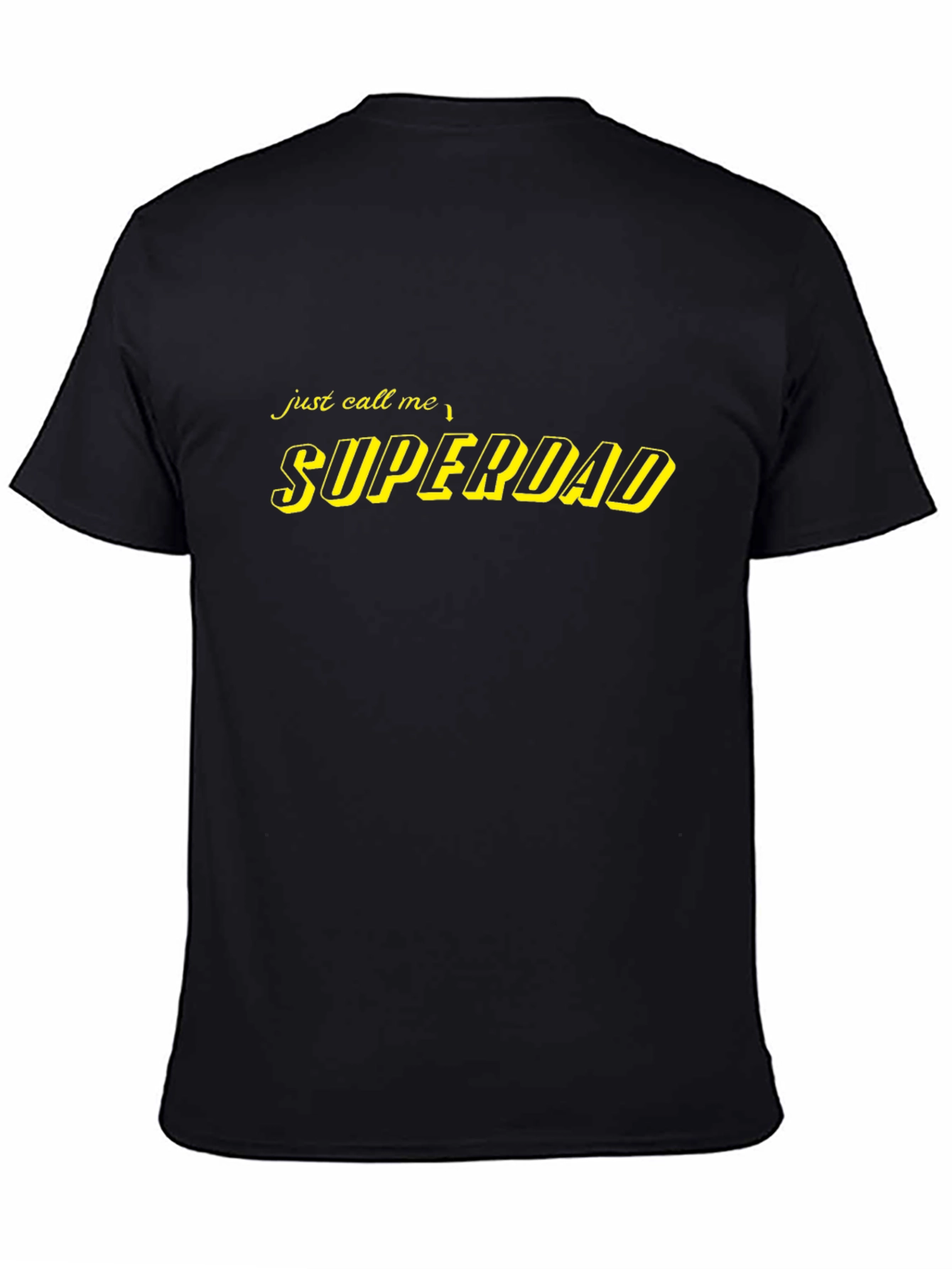 Superdad Black T-Shirt - Perfect for Fathers Day