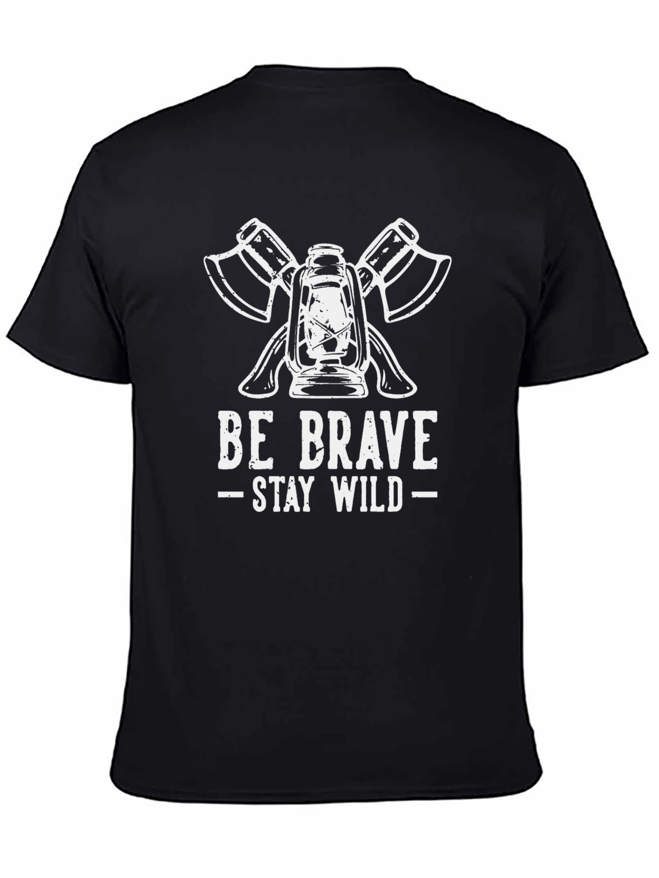 Be Brave Stay Wild Lantern & Axe Graphic Tee