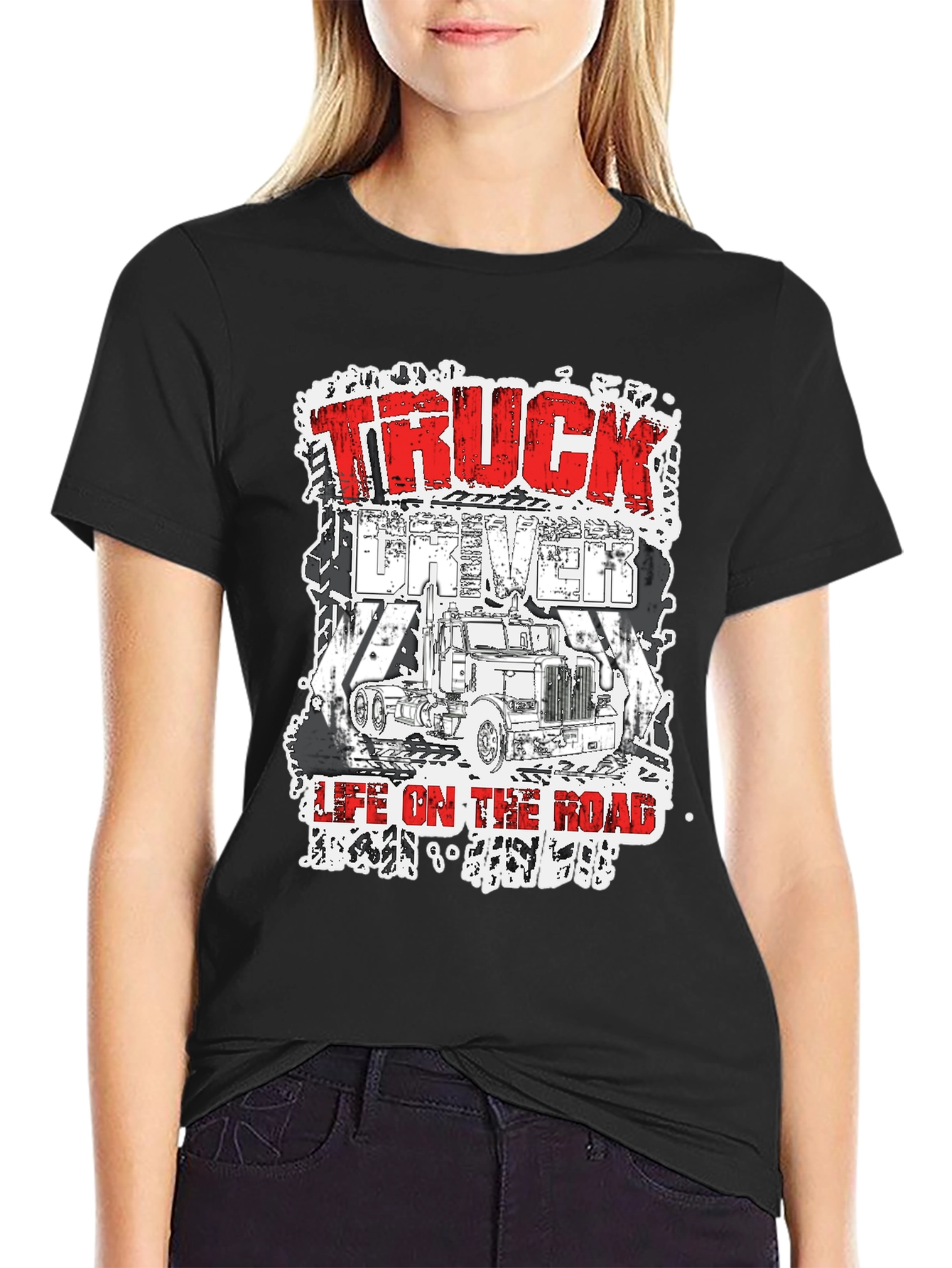 Truck Driver Life On The Road T-Shirt