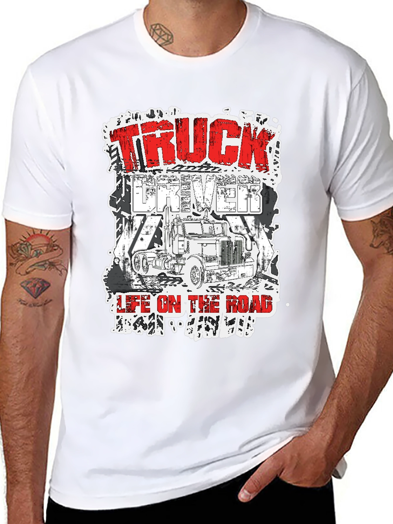 Truck Driver Life On The Road T-Shirt