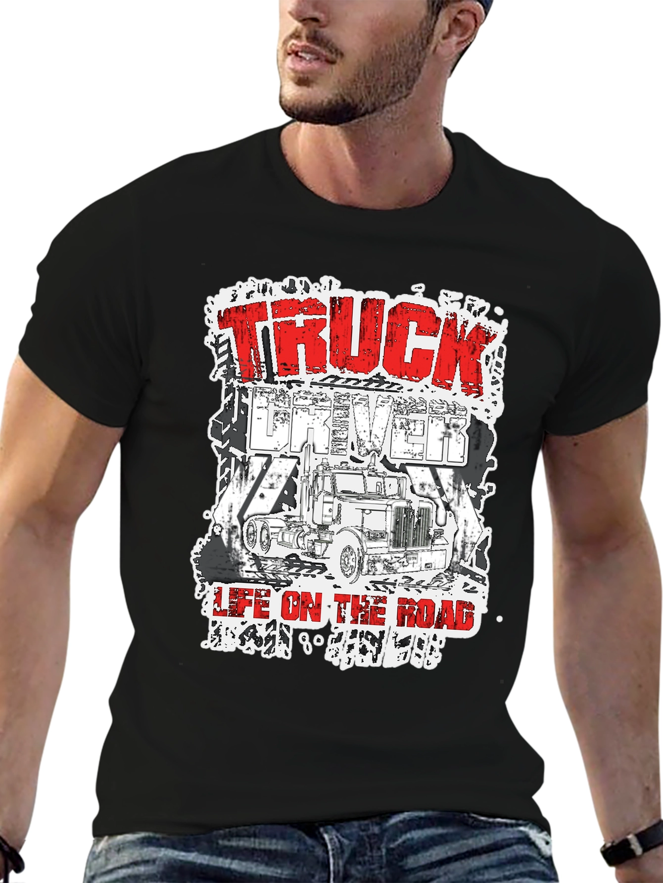 Truck Driver Life On The Road T-Shirt