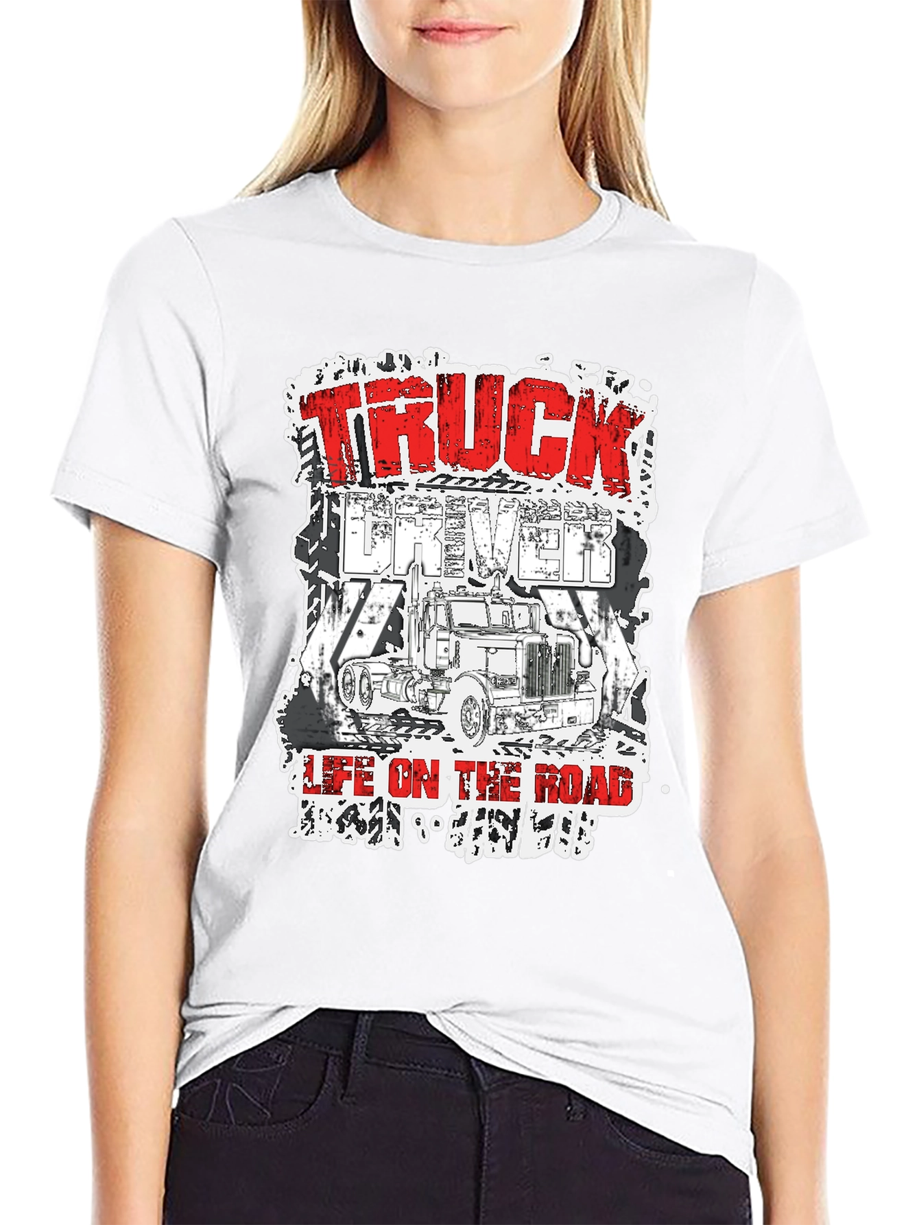 Truck Driver Life On The Road T-Shirt