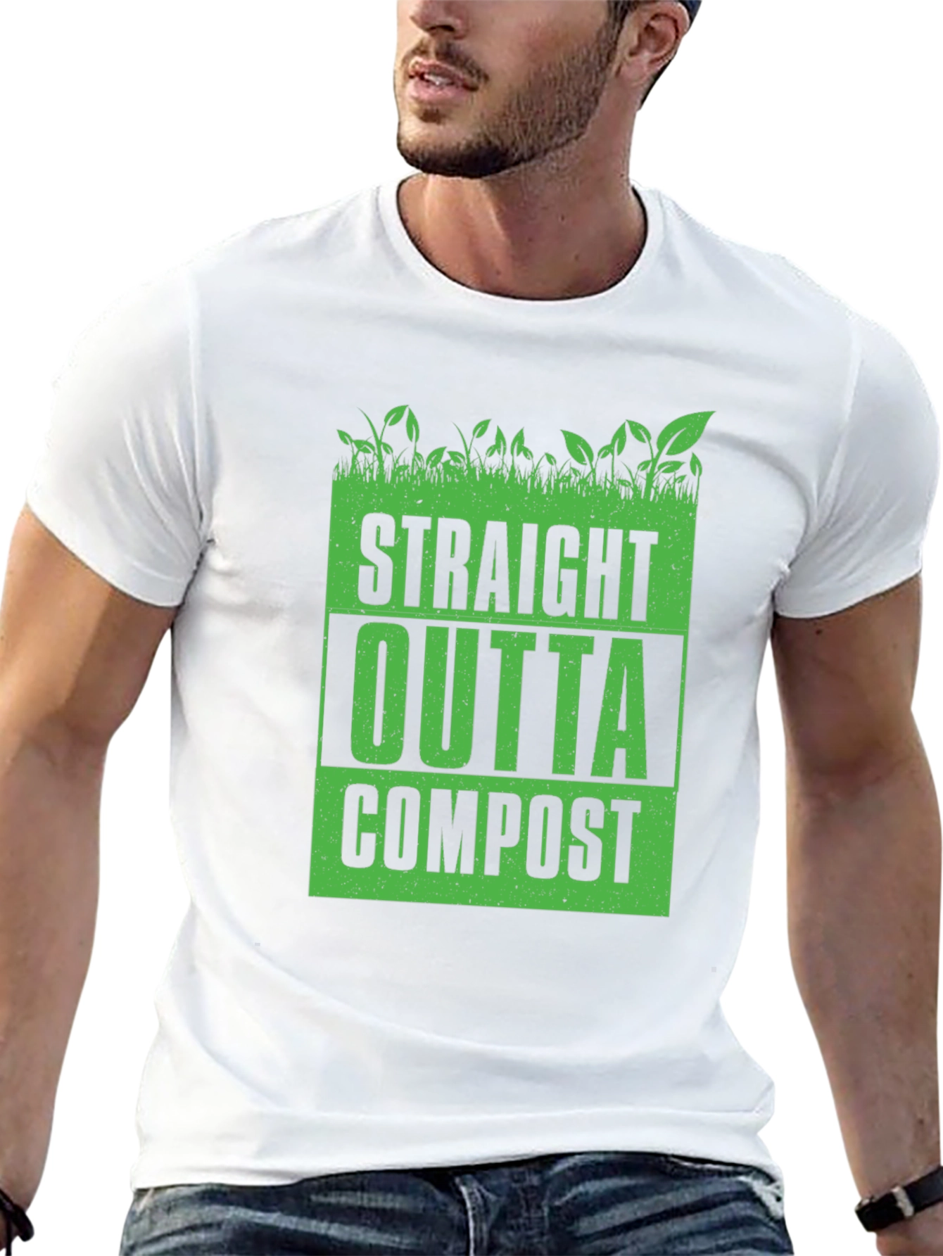 Straight Outta Compost Black Graphic Tee