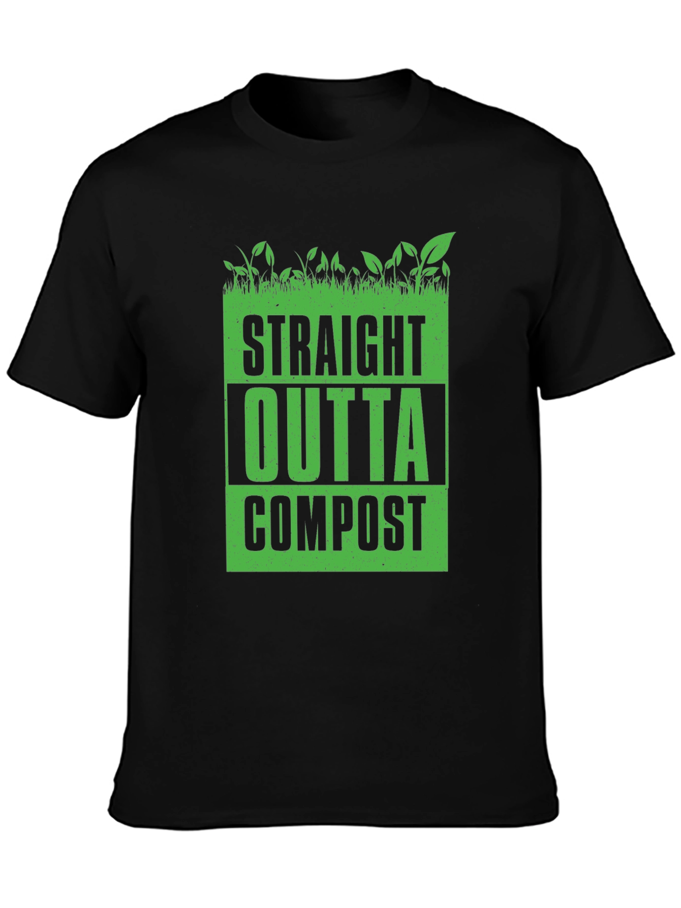 Straight Outta Compost Black Graphic Tee