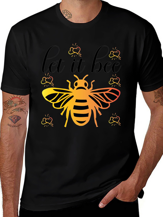 Let It Bee Graphic Tee - Trendy Honeybee Design