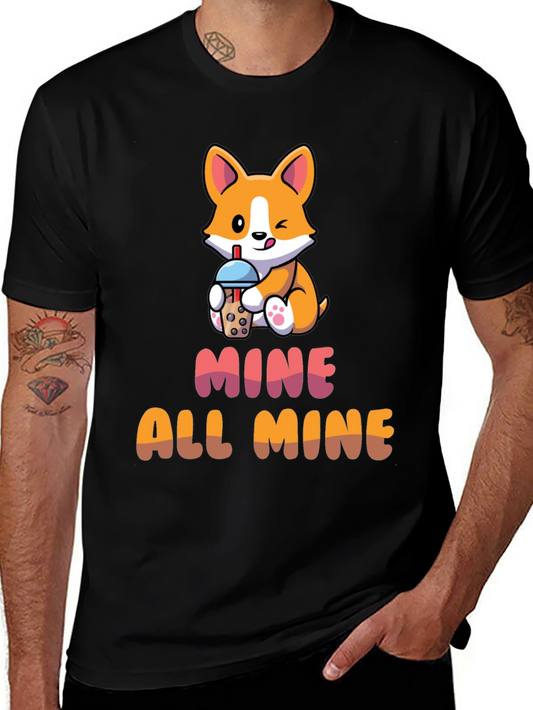 Corgi Bubble Tea T-Shirt - Mine All Mine