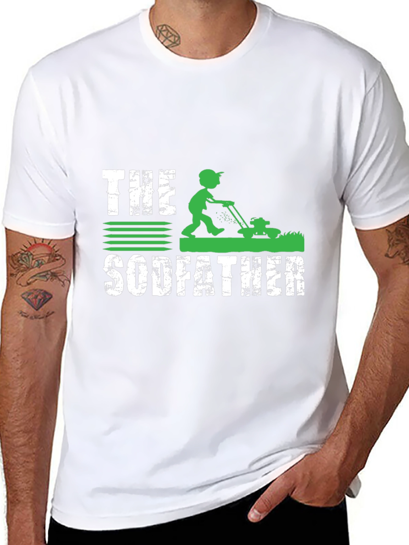 The Sodfather Funny Lawn Care T-Shirt