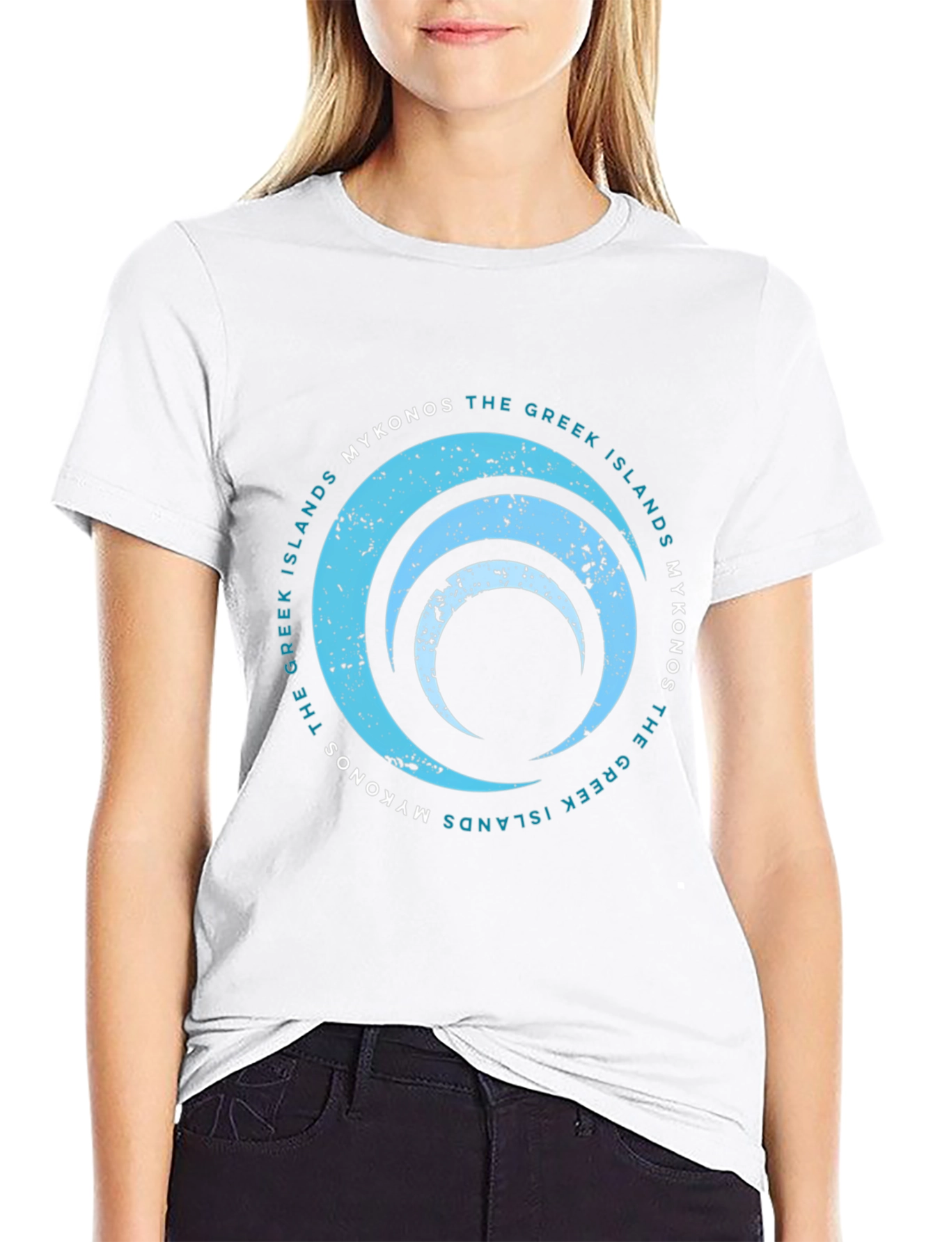 Mykonos Greek Islands Graphic T-Shirt