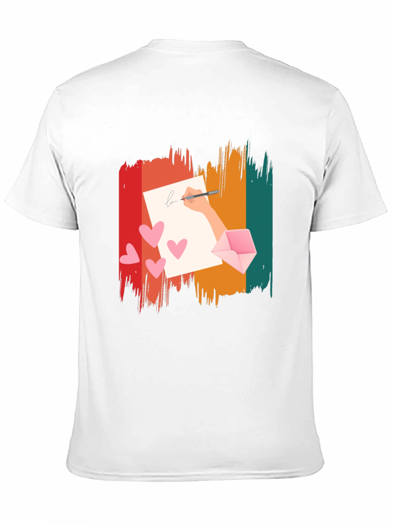 Retro Love Letter Graphic Tee - Black