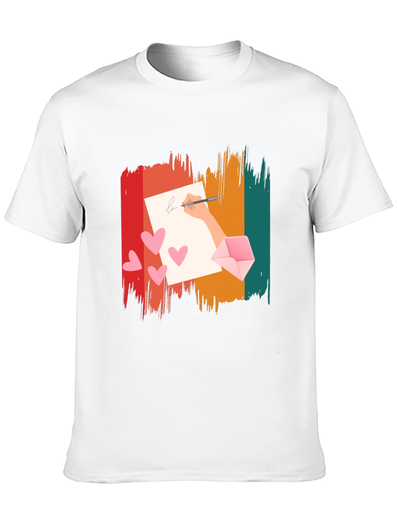 Retro Love Letter Graphic Tee - Black