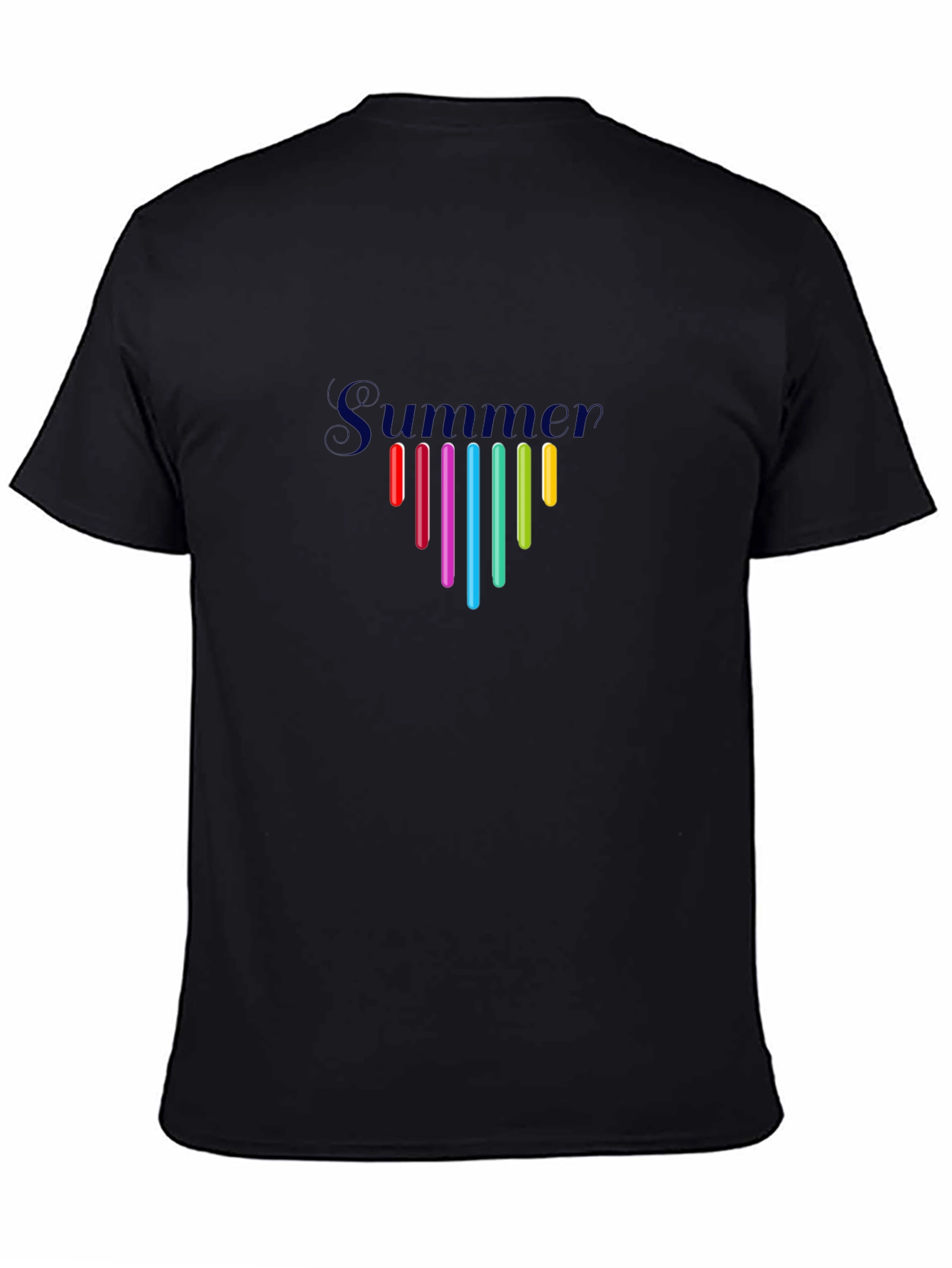 Summer Vibes Black Graphic Tee