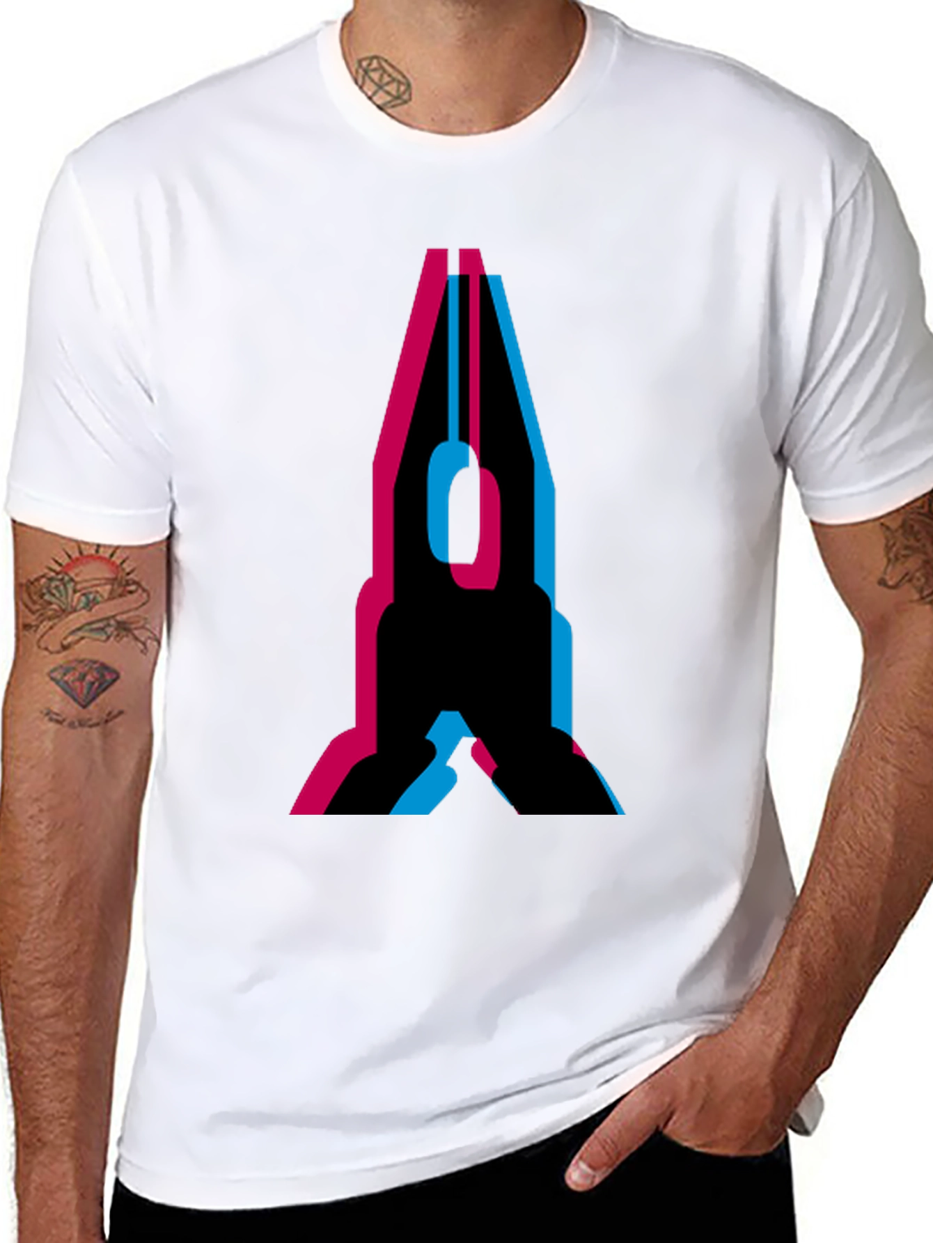 Retro Tech Black T-Shirt