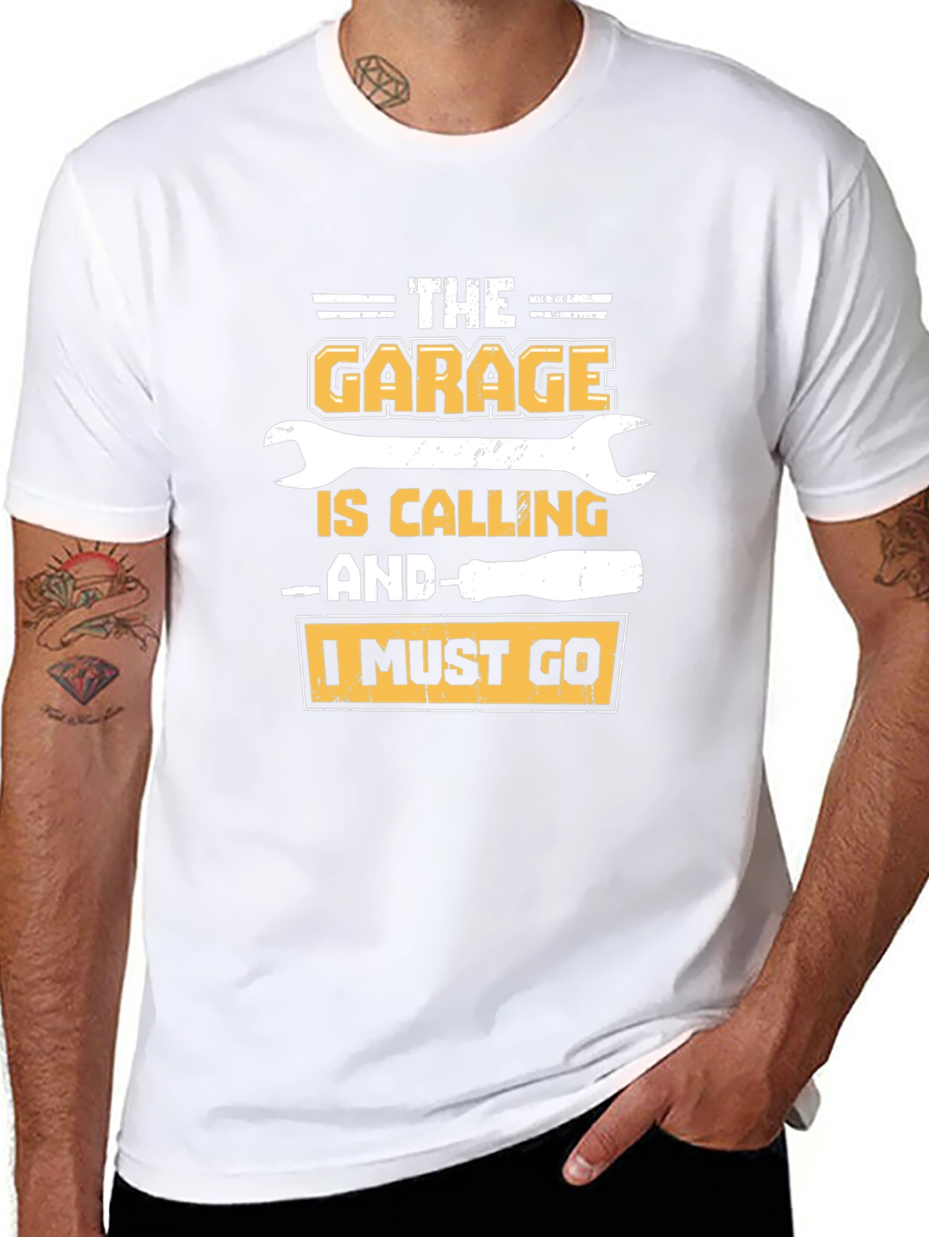 The Garage is Calling T-Shirt - Mechanic Gift