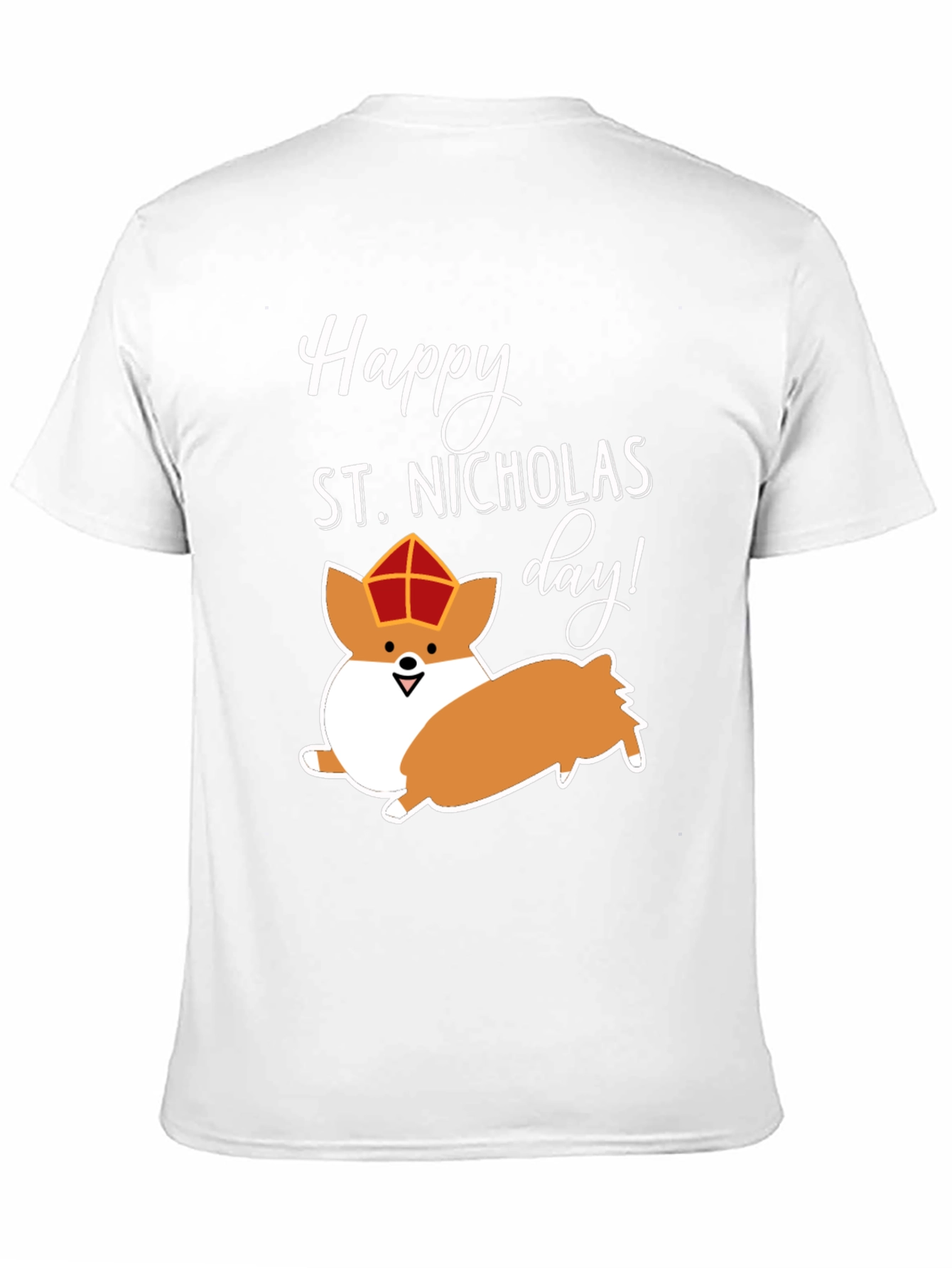 Happy St. Nicholas Day Corgi T-Shirt