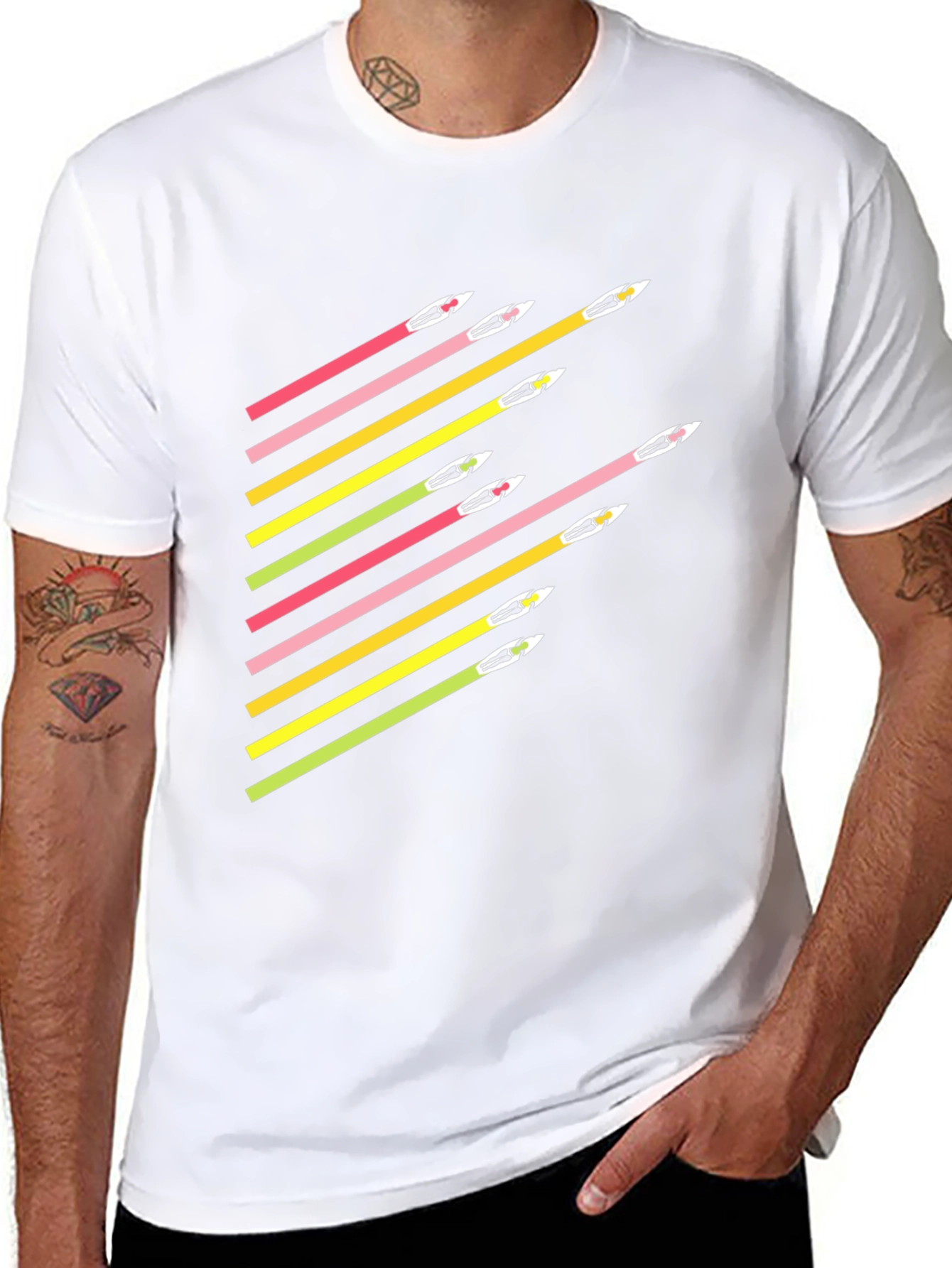 Retro Arrow Tee - Mens Graphic T-Shirt