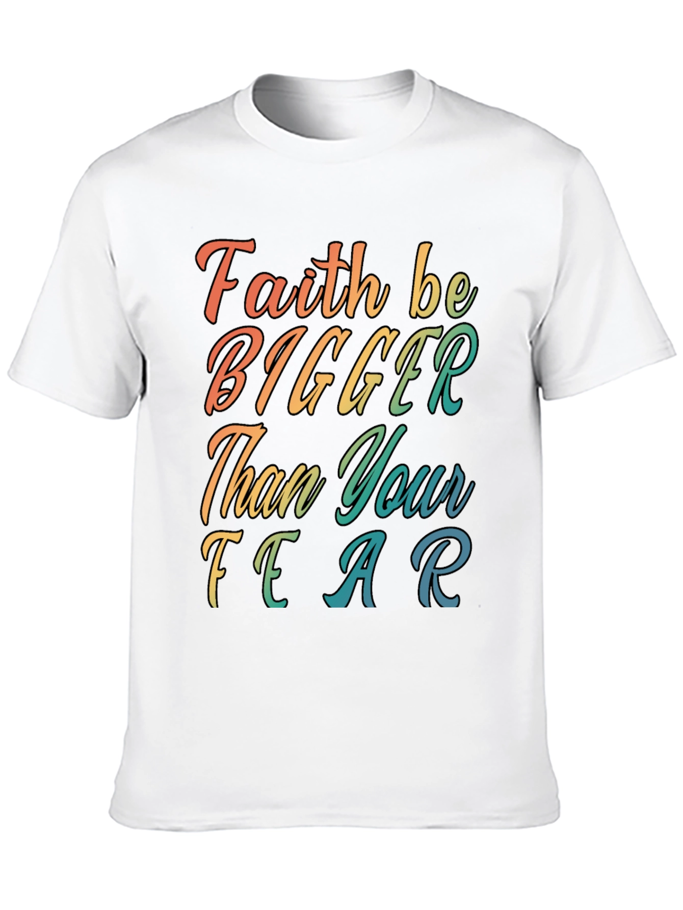 Faith Bigger Than Fear Graphic Tee - Black