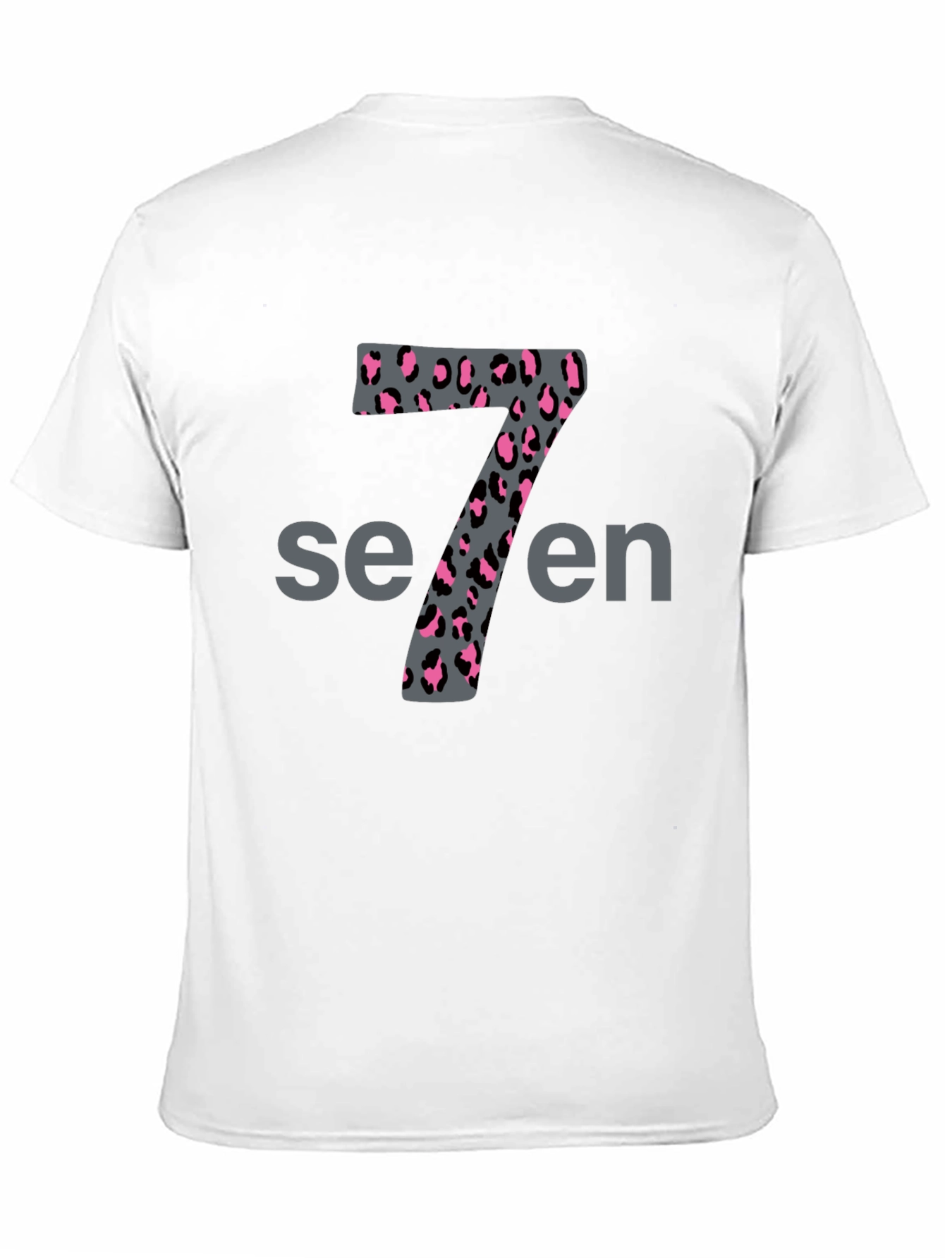 Leopard Print Number 7 Graphic Tee