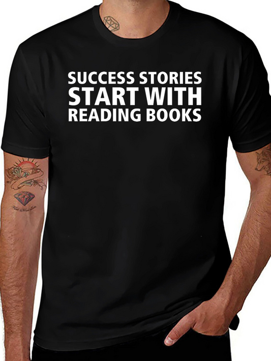 Success Stories T-Shirt - Reading Books Tee