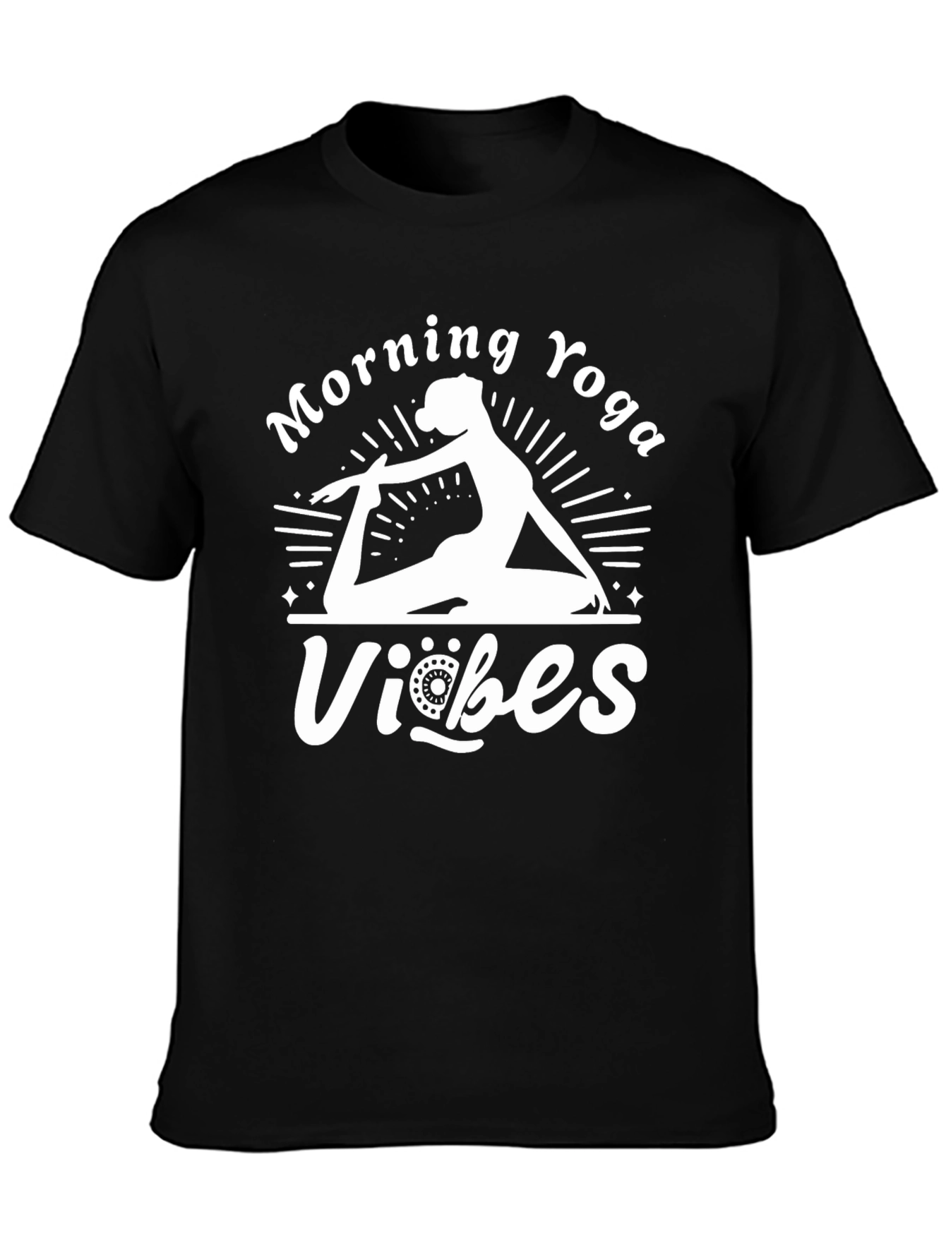Morning Yoga Vibes Graphic T-Shirt