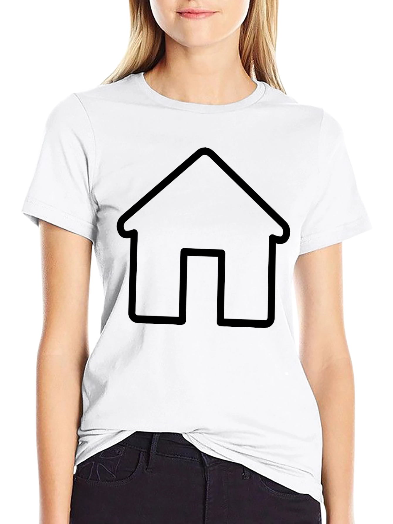 Home Graphic Black T-Shirt