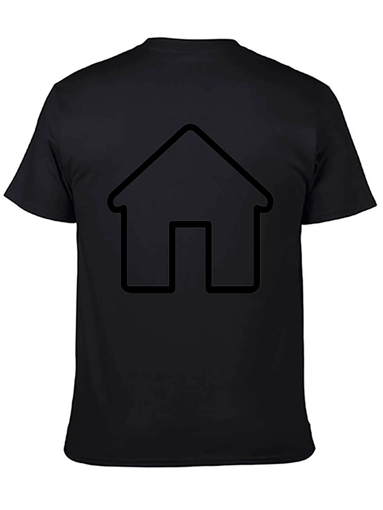 Home Graphic Black T-Shirt